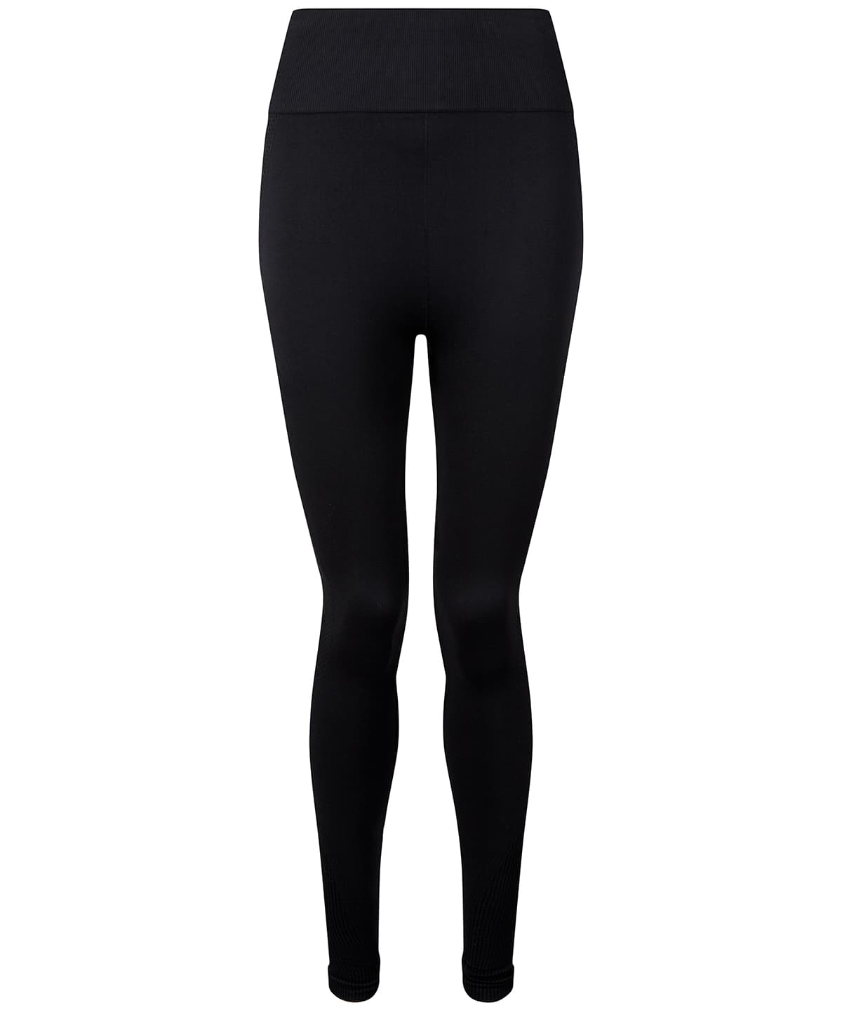 "Women's TriDri® seamless "3D fit" multi-sport sculpt solid colour leggings" — Size L, Colour Black