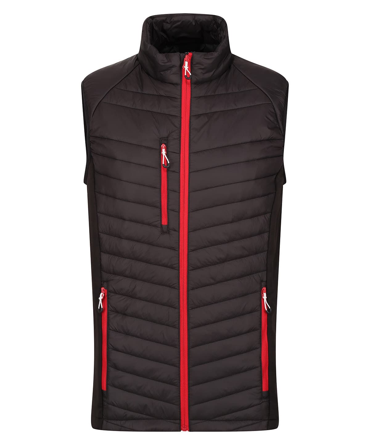 Navigate hybrid bodywarmer — Size 2XL, Colour Black/Classic Red