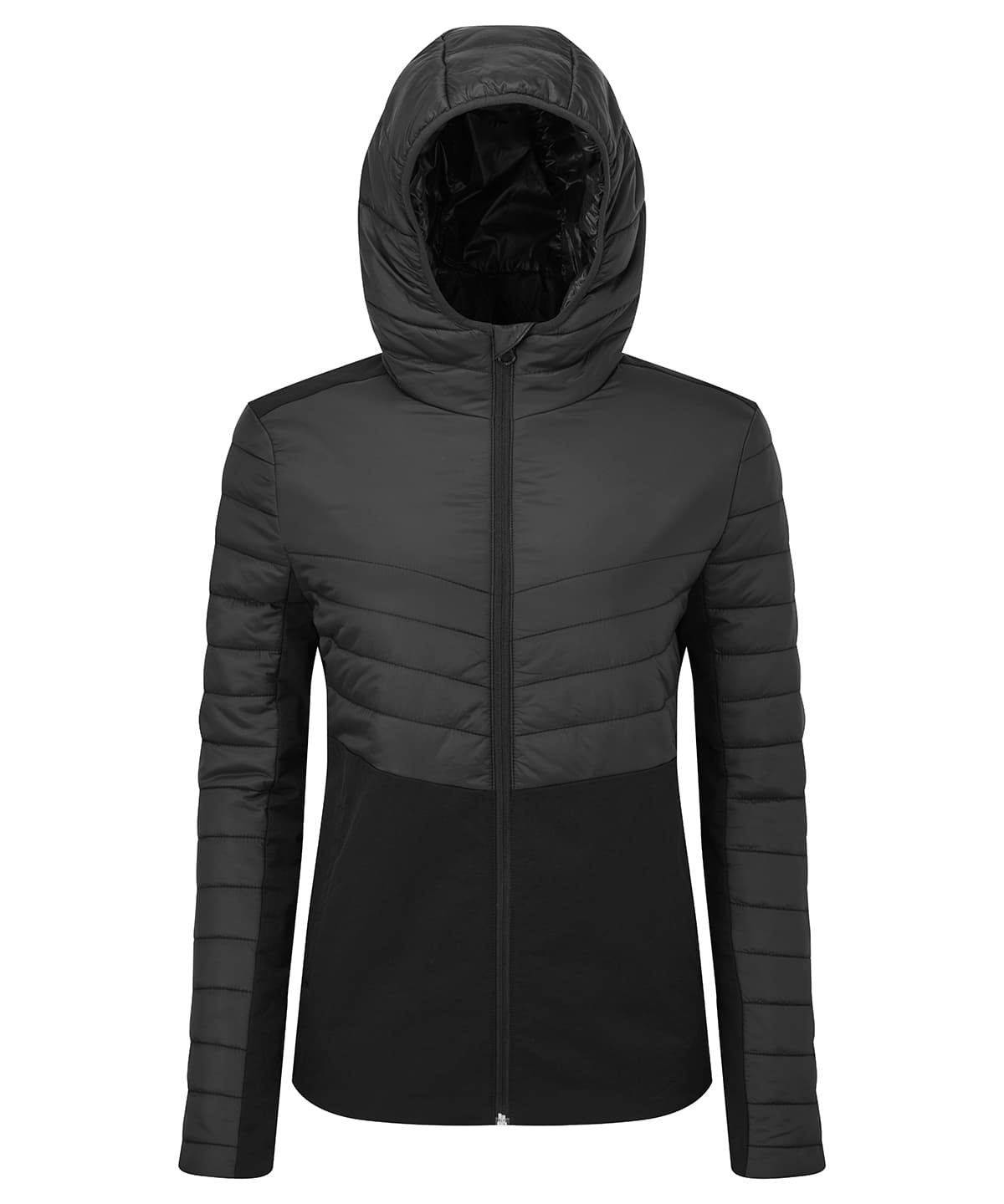 Women's TriDri® insulated hybrid jacket — Size 2XL, Colour Black