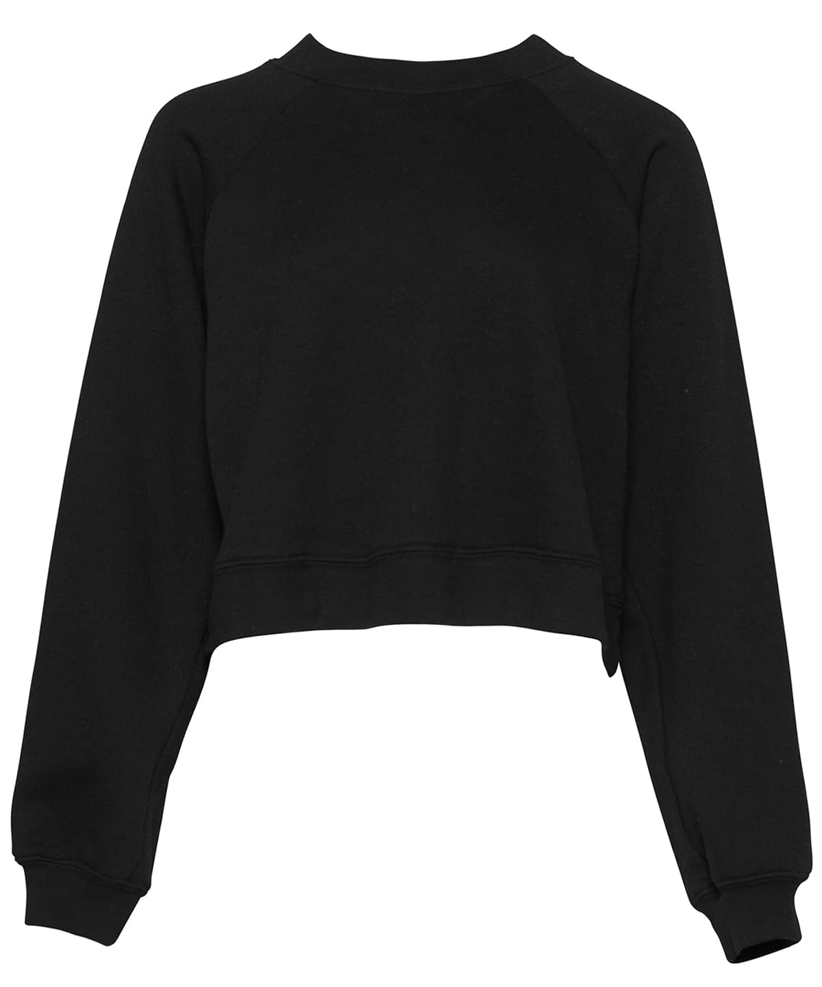 Women's raglan pullover fleece — Size 2XL, Colour Black