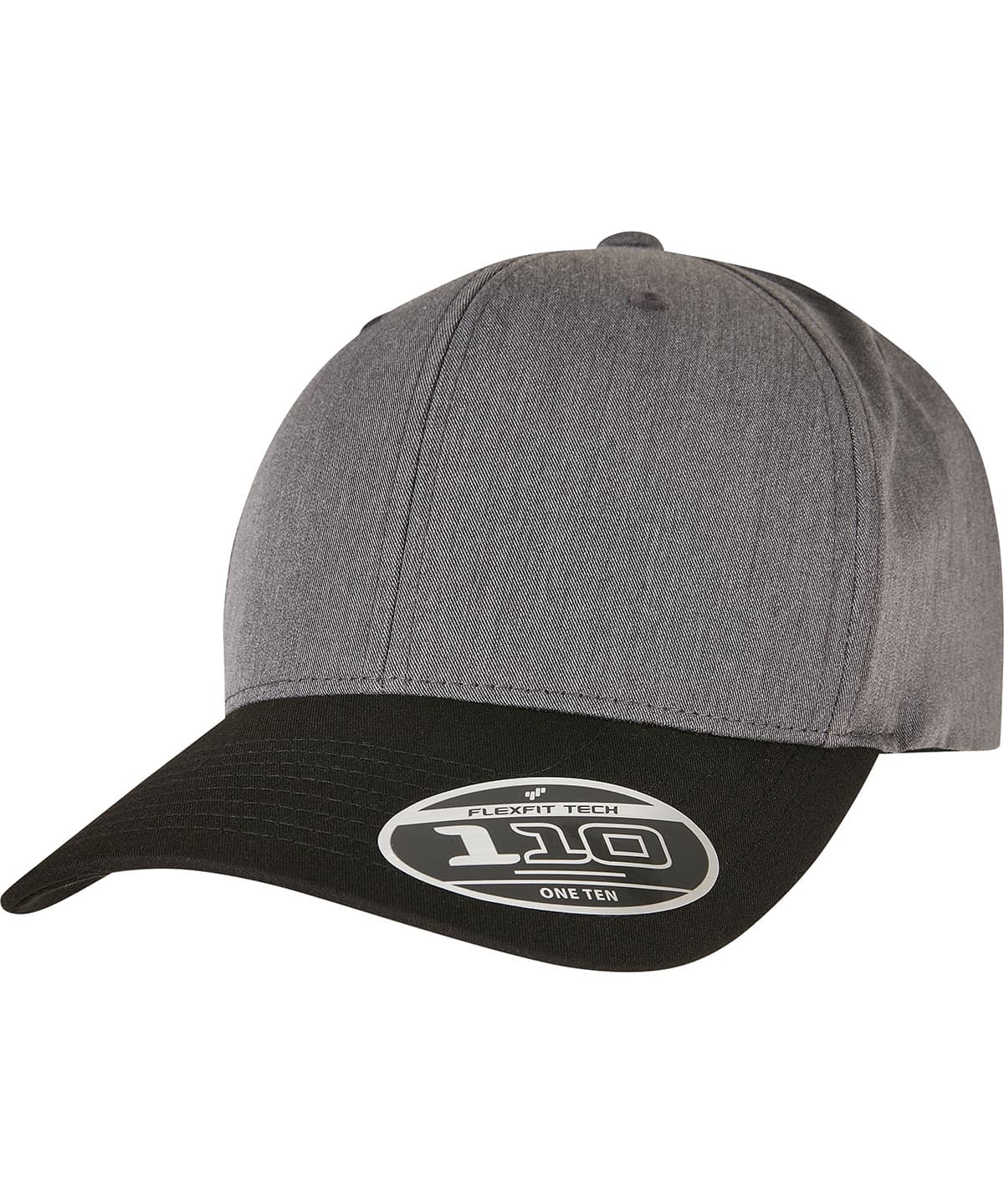 110 Melange mix cap (110MM) — Size One size, Colour Dark Grey/Black