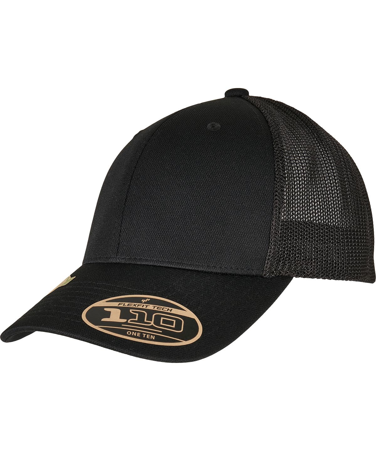 110 Recycled alpha shape trucker (110RA) — Size One size, Colour Black