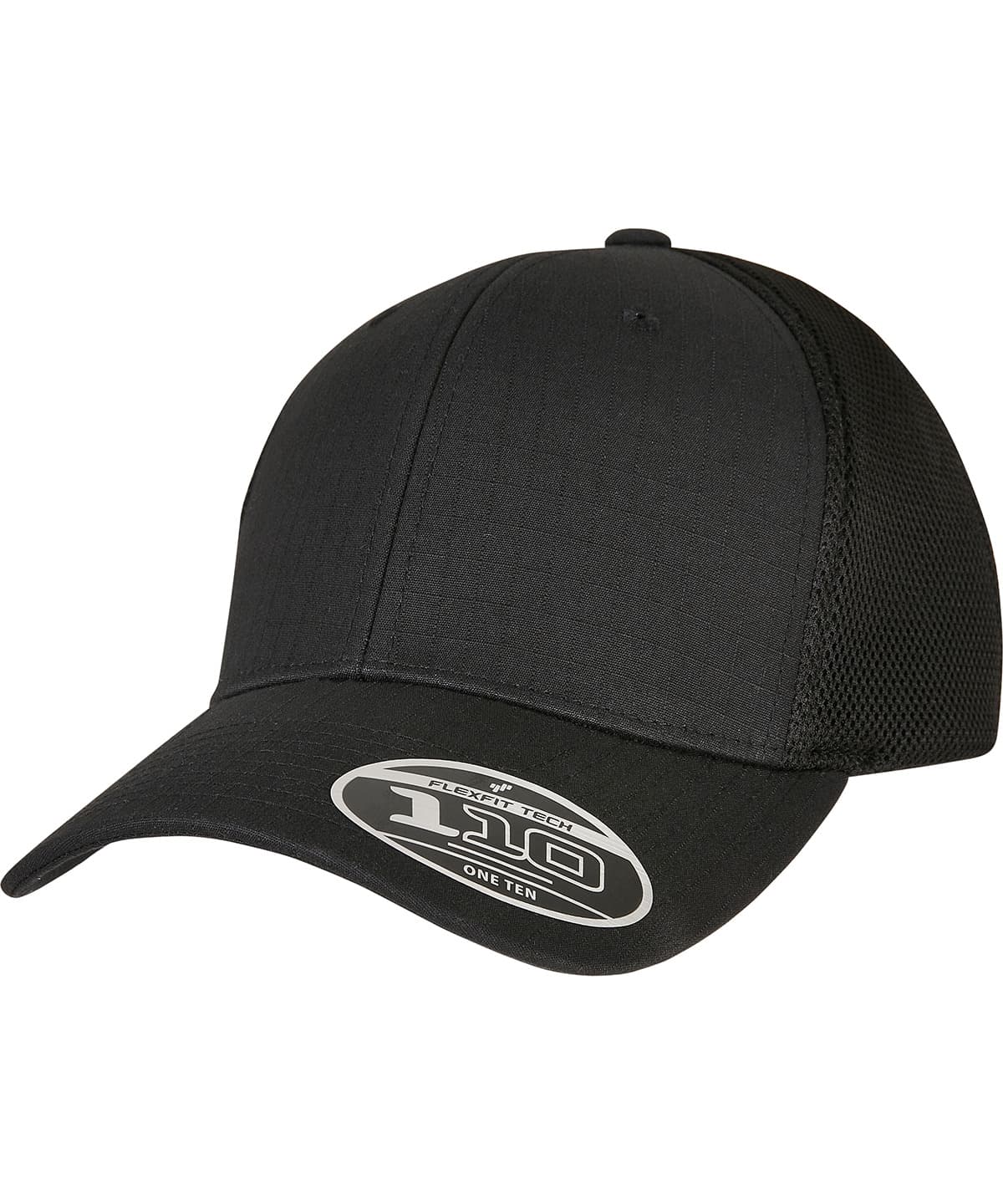 110 Flexfit Ripstop mesh cap (110RM) — Size One size, Colour Black