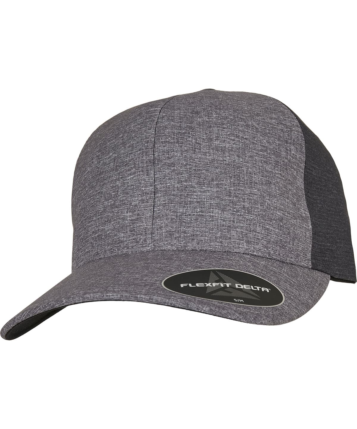 Flexfit Delta® carbon 2-tone cap (180T) — Size L/XL, Colour Melange Blue /Melange Charcoal