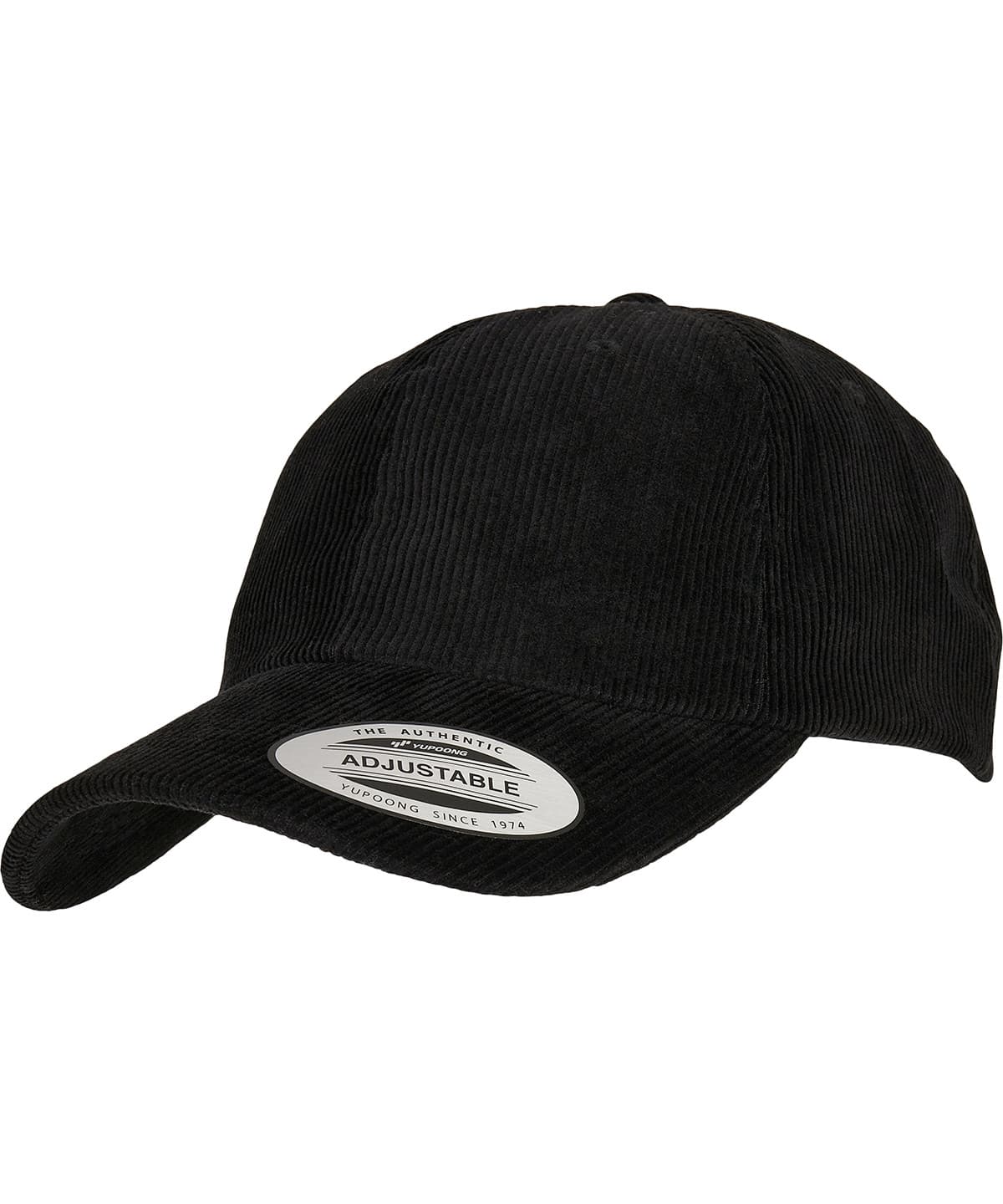 Low-profile corduroy dad cap (6245CD) — Size One size, Colour Black