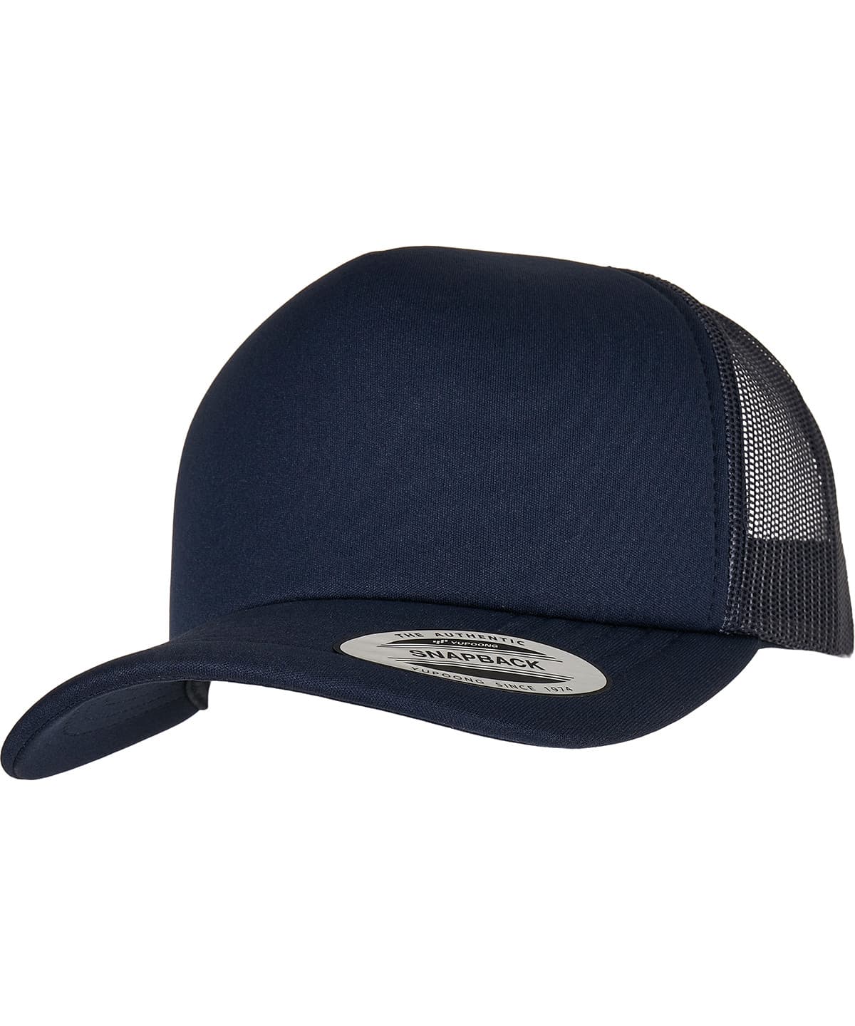 YP Classics® classic curved visor foam trucker cap (6320) — Size One size, Colour Navy