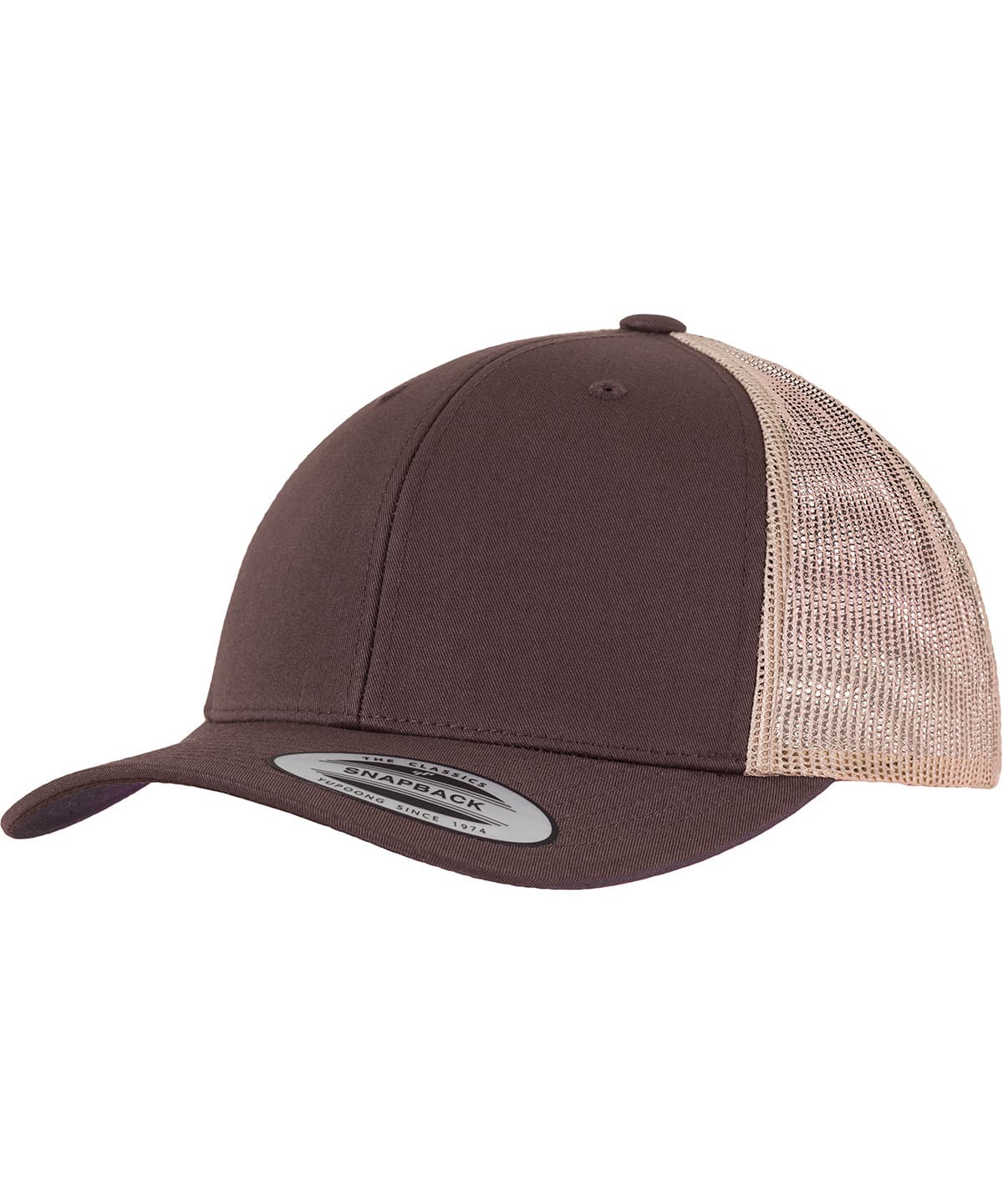 Retro trucker 2-tone (6606T) — Size One size, Colour Brown/Khaki