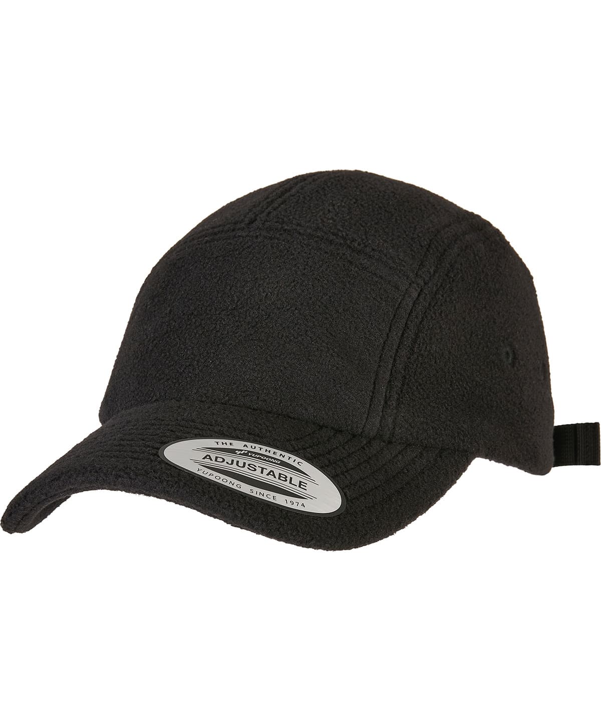 Polar fleece jockey cap (7005PF) — Size One size, Colour Black
