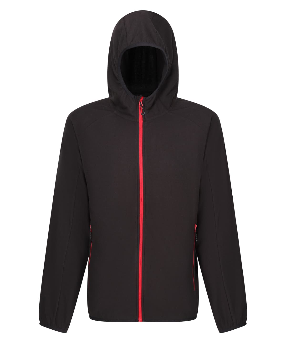 Navigate full zip-fleece — Size 2XL, Colour Black/Classic Red