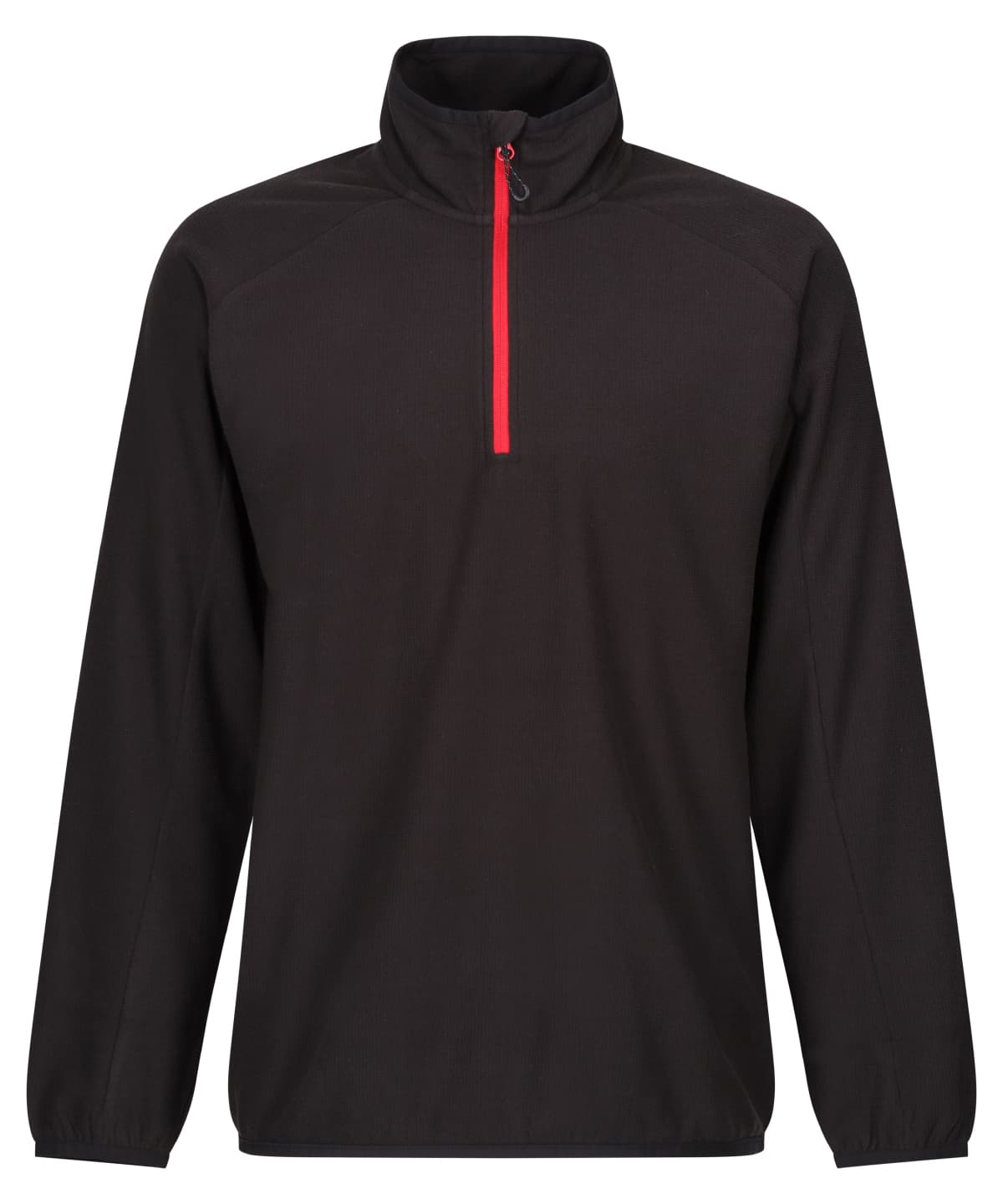 Navigate half-zip fleece — Size 2XL, Colour Black/Classic Red