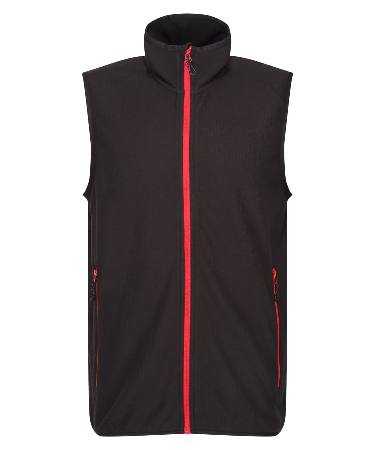 Navigate fleece bodywarmer — Size 2XL, Colour Black/Classic Red