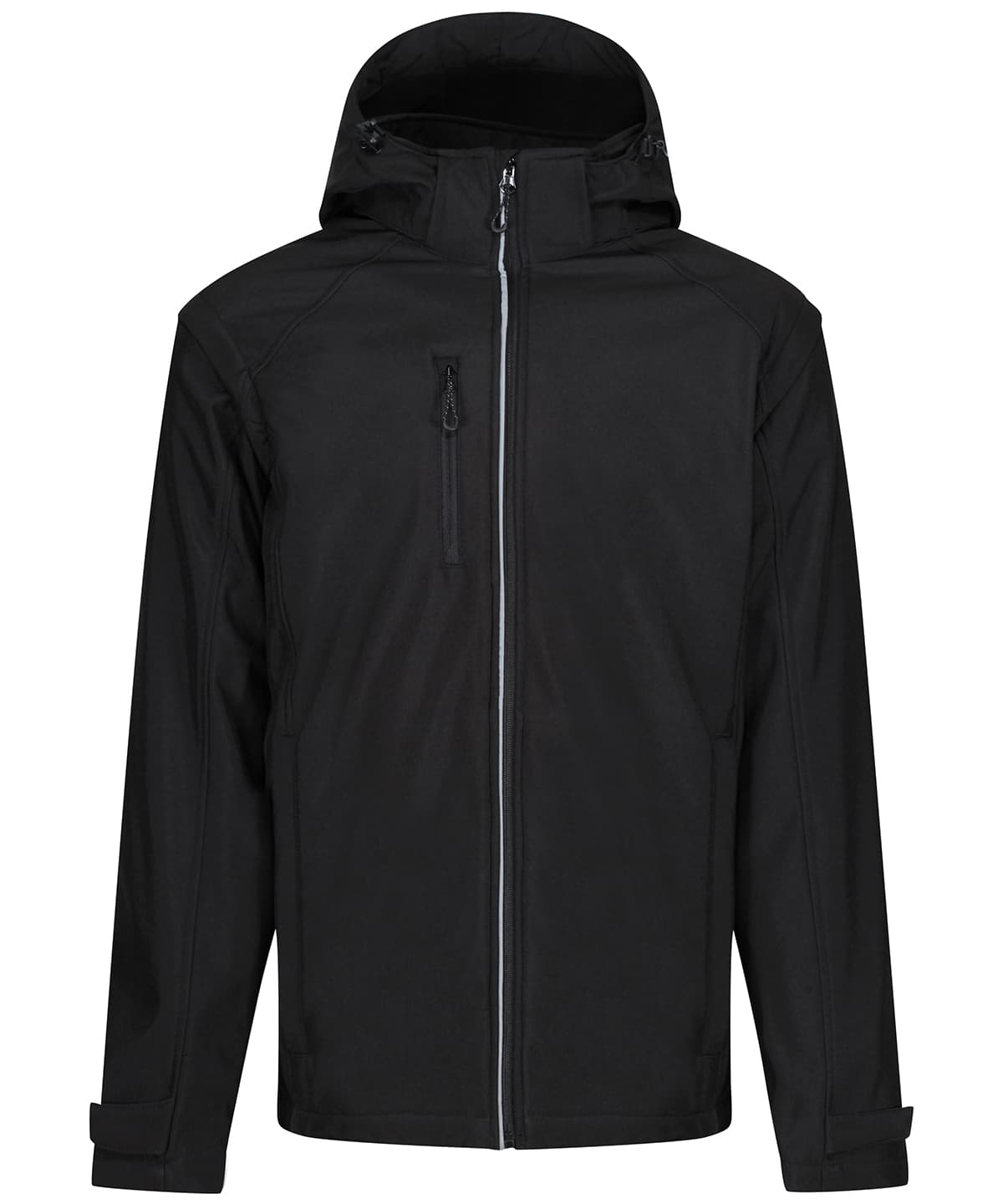 Erasmus 4-in-1 softshell jacket — Size 2XL, Colour Black (Black)