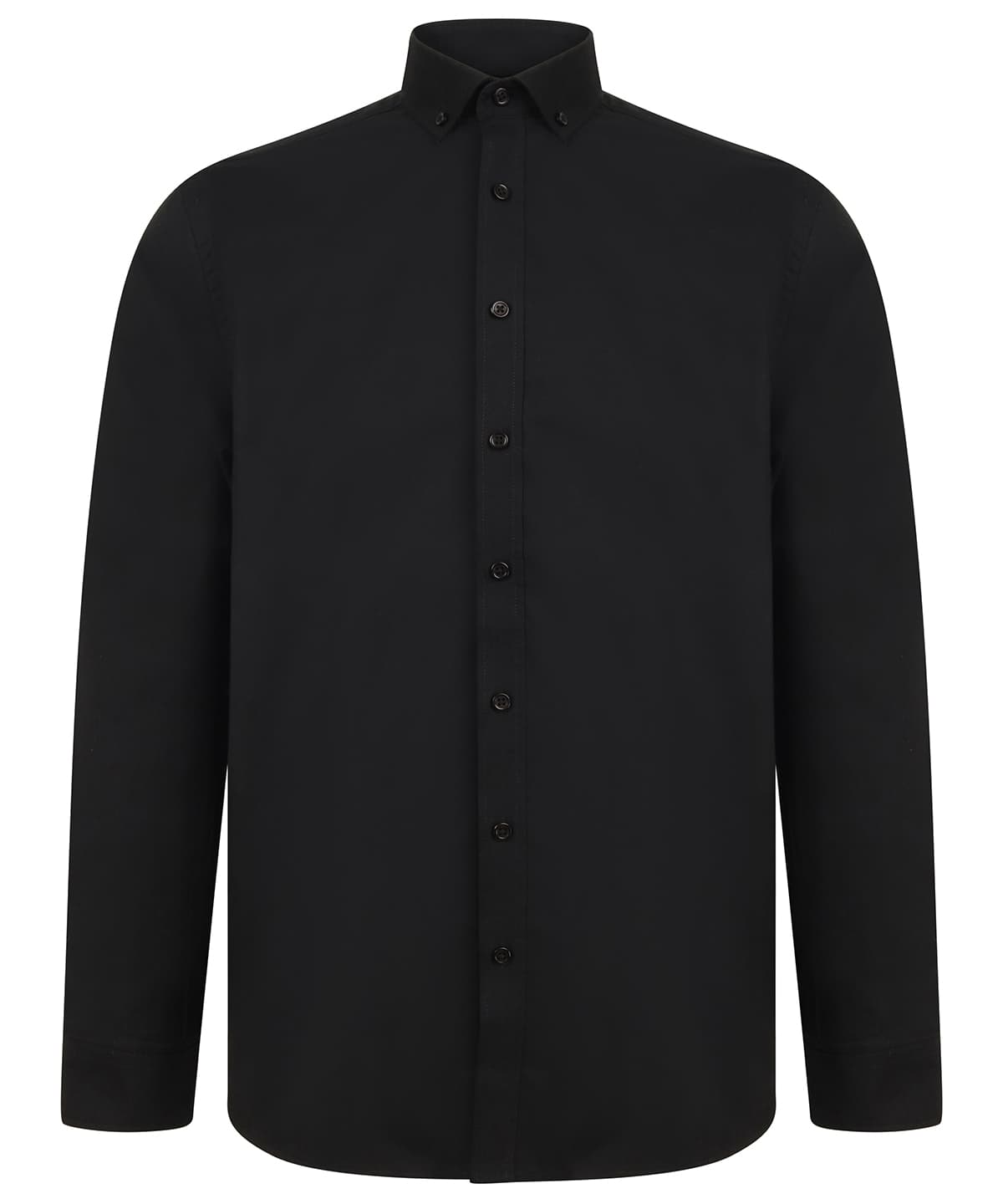 Modern long sleeve Oxford shirt — Size 2XL (CLS), Colour Black