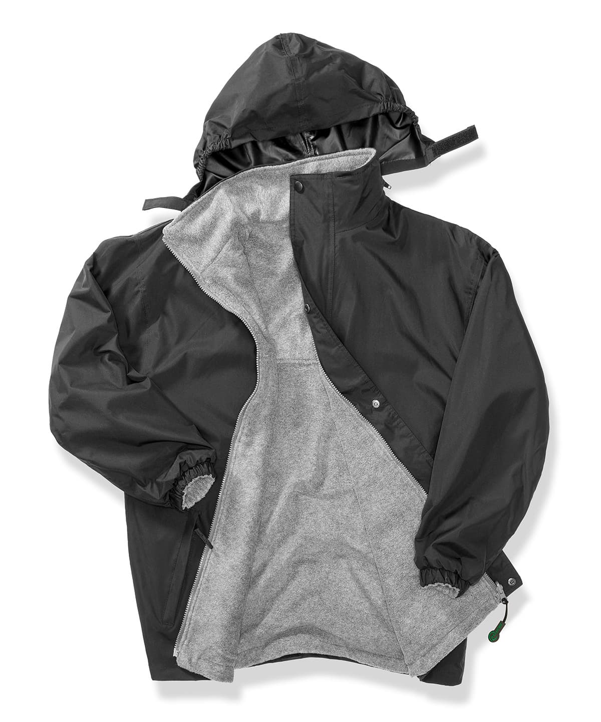 Recycled StormDri 4000 jacket — Size 2XL, Colour Black/Grey