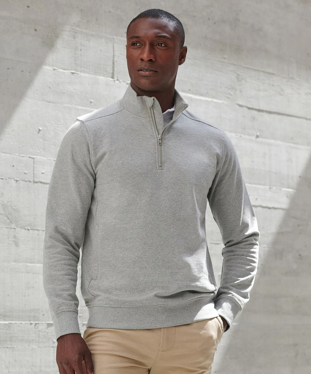 Unisex sustainable ¼-zip sweatshirt