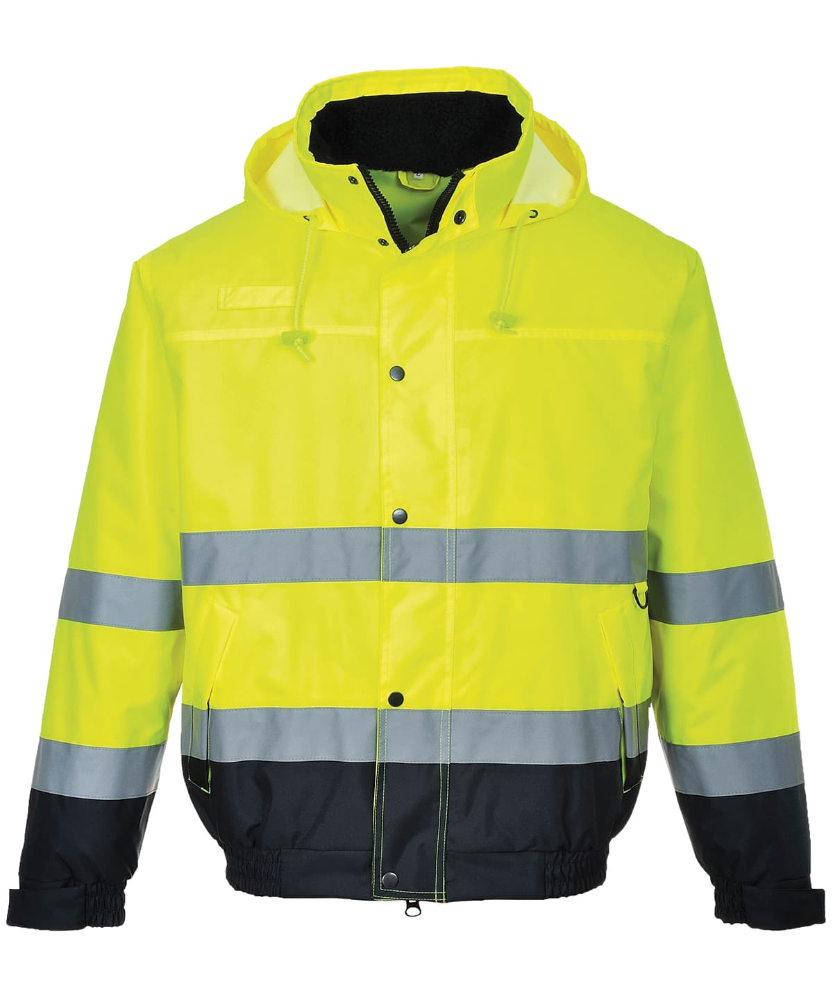 Hi-vis bomber jacket (S463/S226) — Size 2XL, Colour Hi-Vis Yellow/Navy