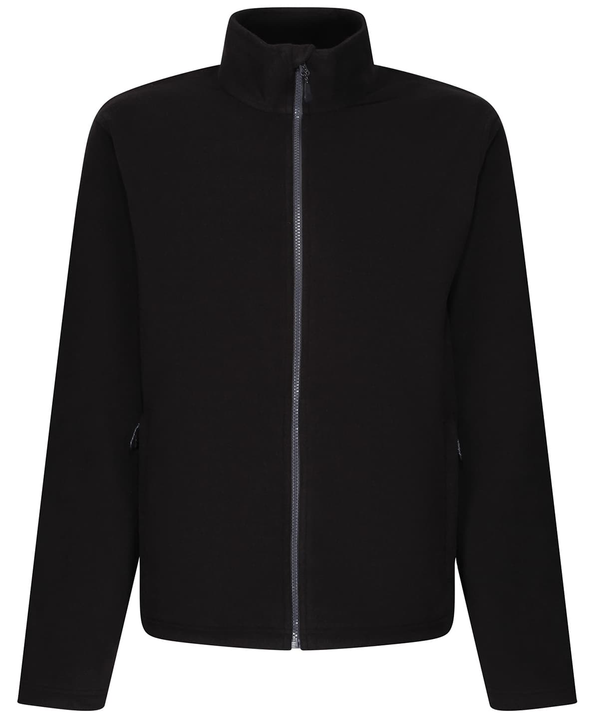 Honestly made recycled full zip microfleece — Size 2XL, Colour Black