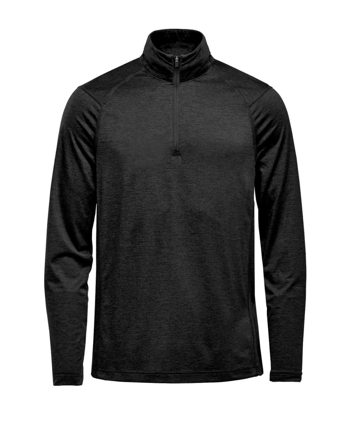 Milano 1/4-zip pullover — Size 2XL, Colour Black