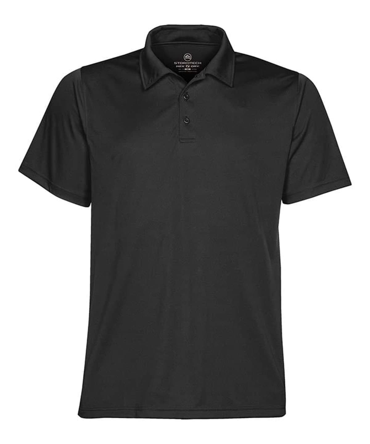 Sports performance polo — Size 2XL, Colour Black*