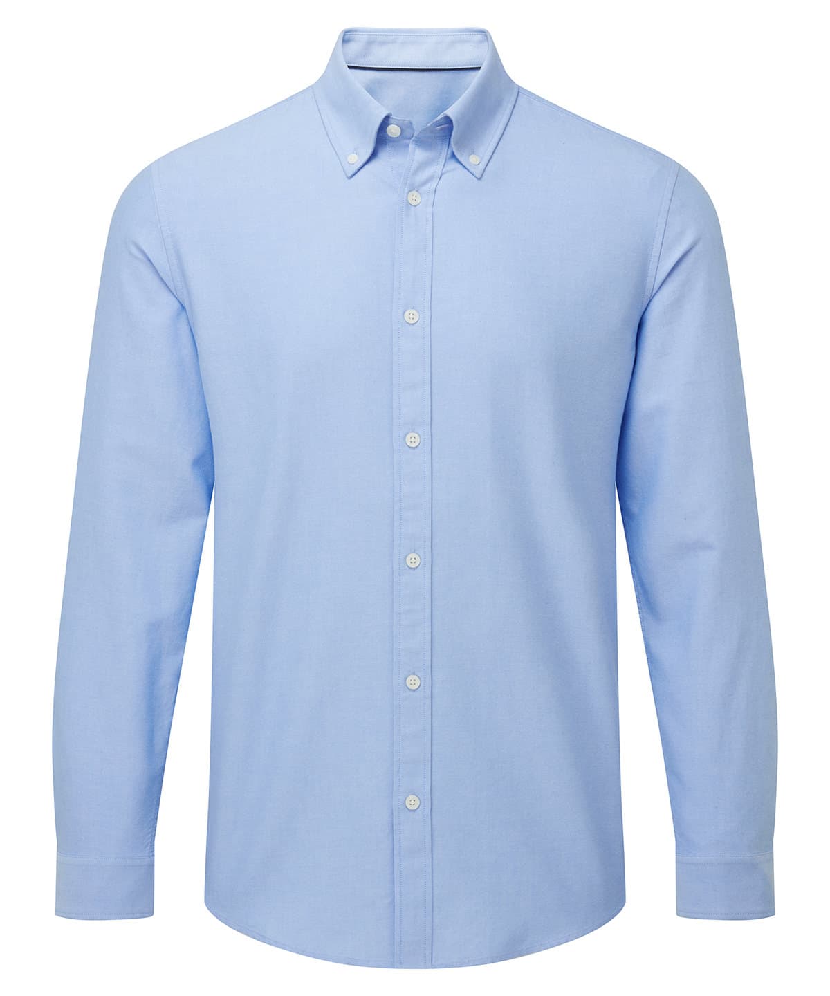Men’s cotton long sleeve Oxford shirt — Size 2XL, Colour Light Blue