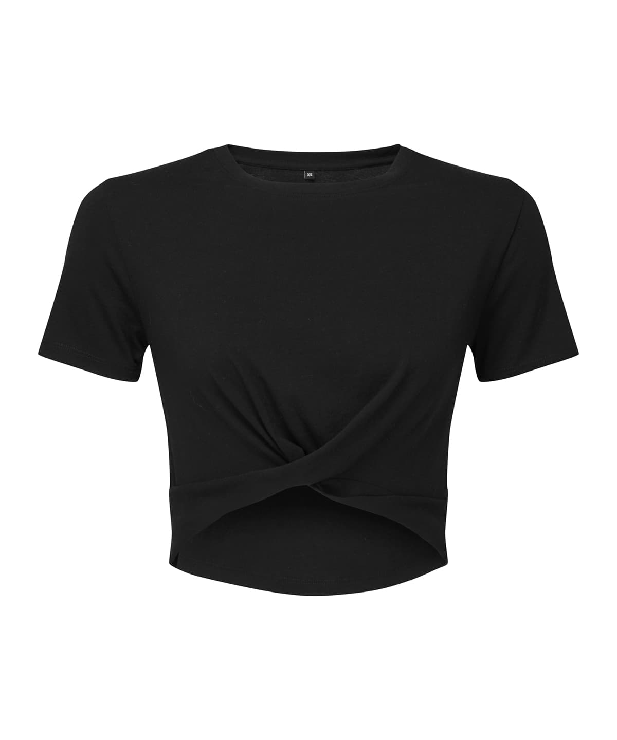 Women's TriDri® twist crop top — Size 2XL, Colour Black