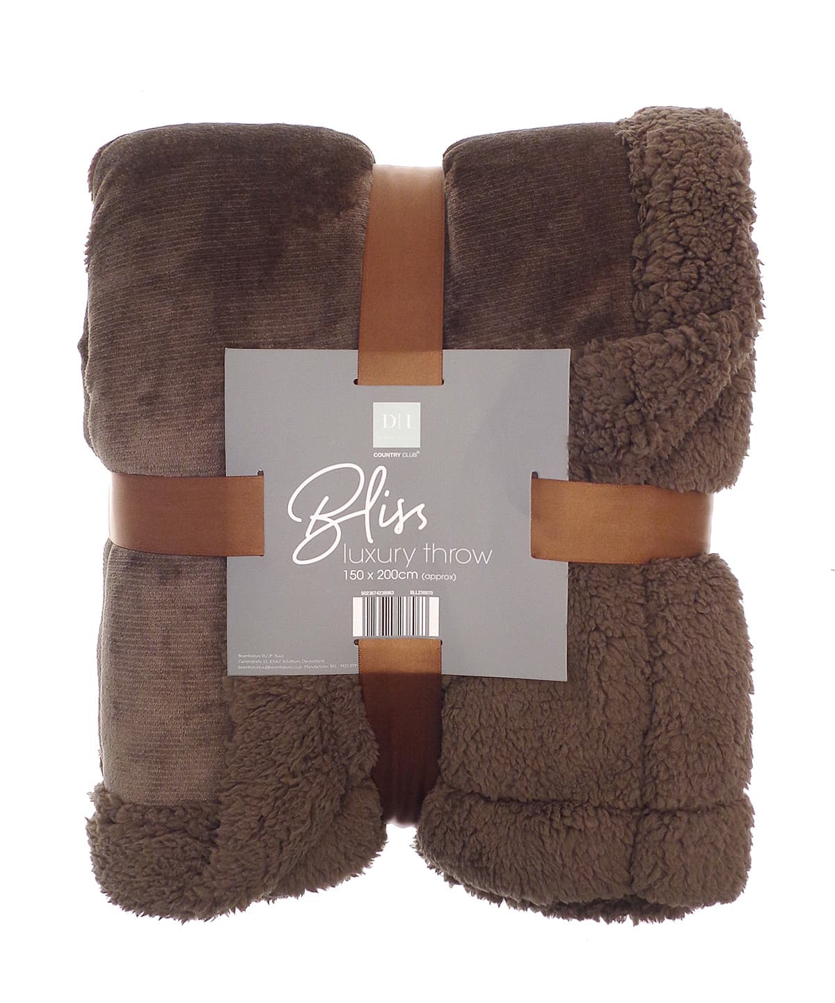 Sherpa winter throw — Size One size, Colour Brown