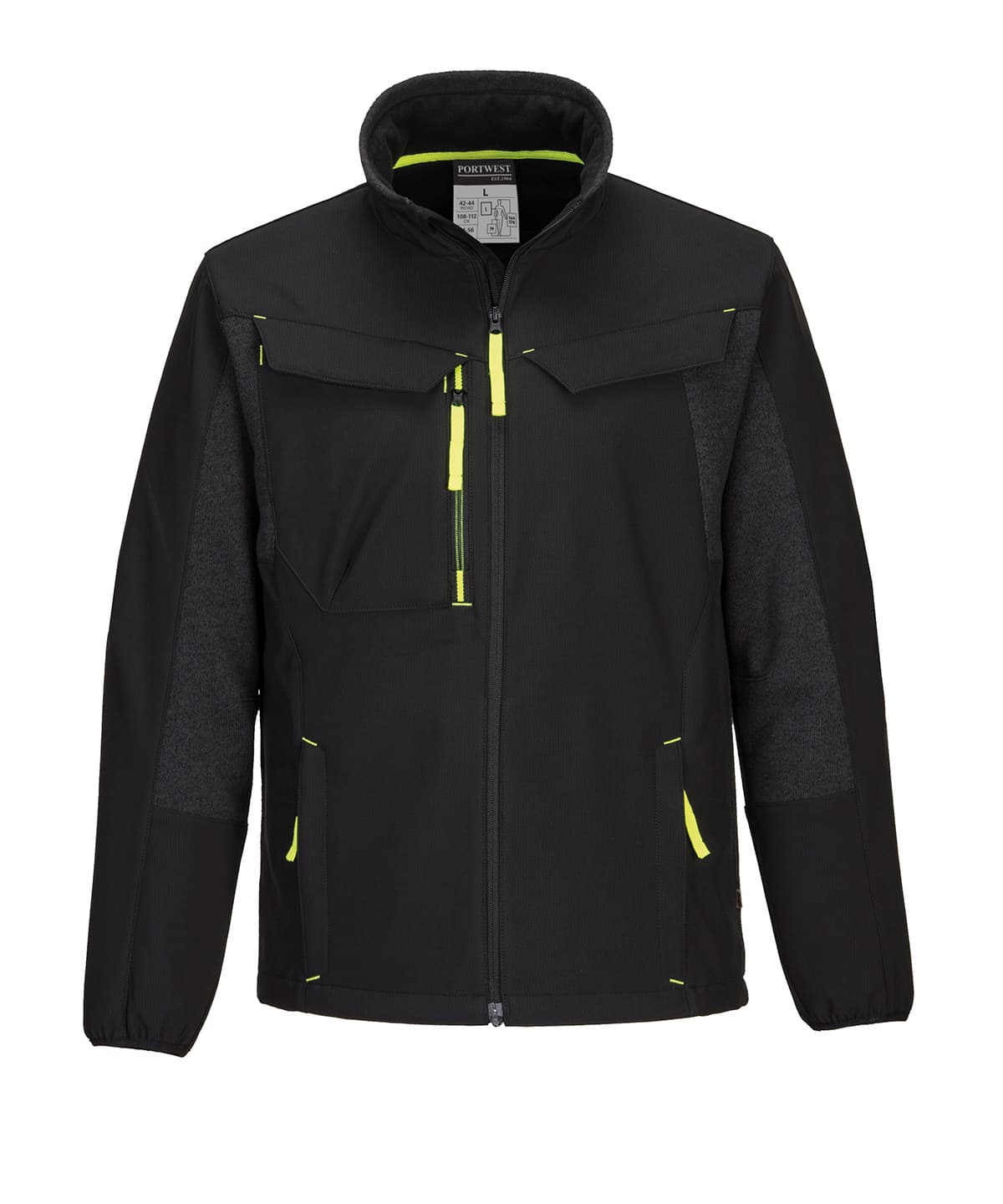 WX3 Eco Hybrid softshell jacket (2L) (T753) — Size 2XL, Colour Black