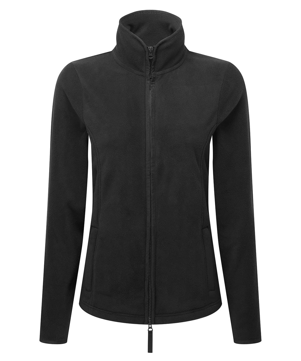 Women’s artisan fleece jacket — Size 2XL, Colour Black/Black