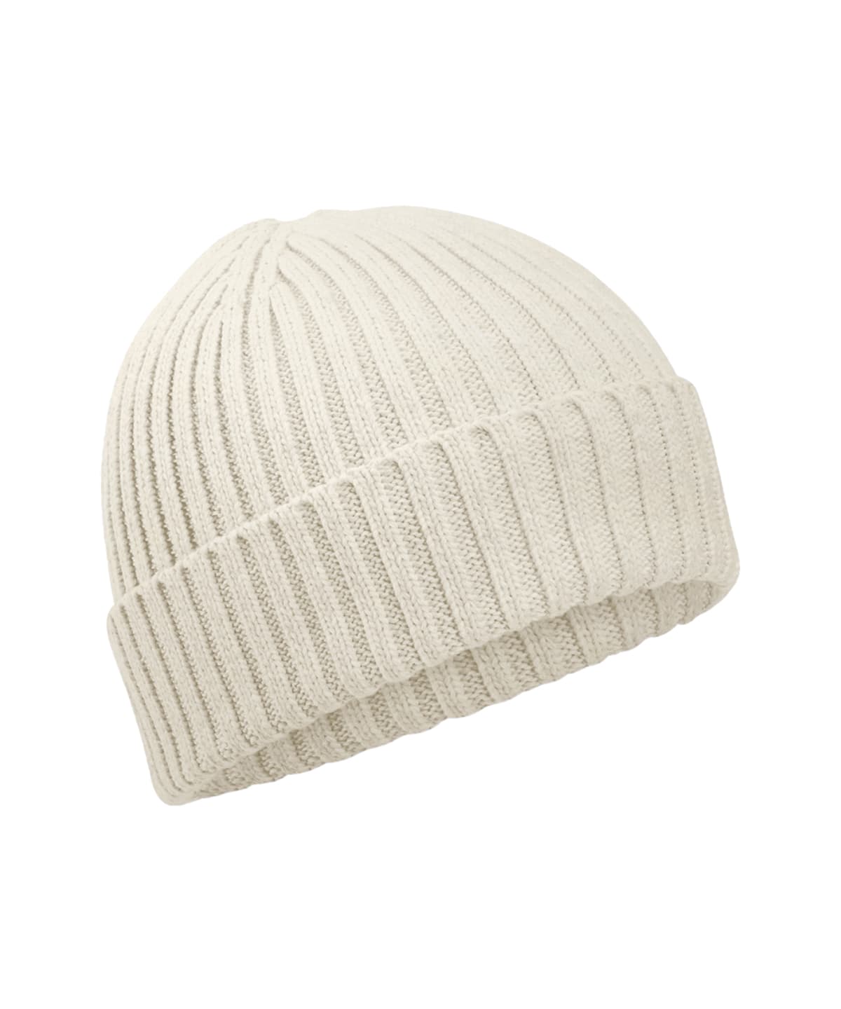 Organic cotton kids beanie — Size One size, Colour Almond