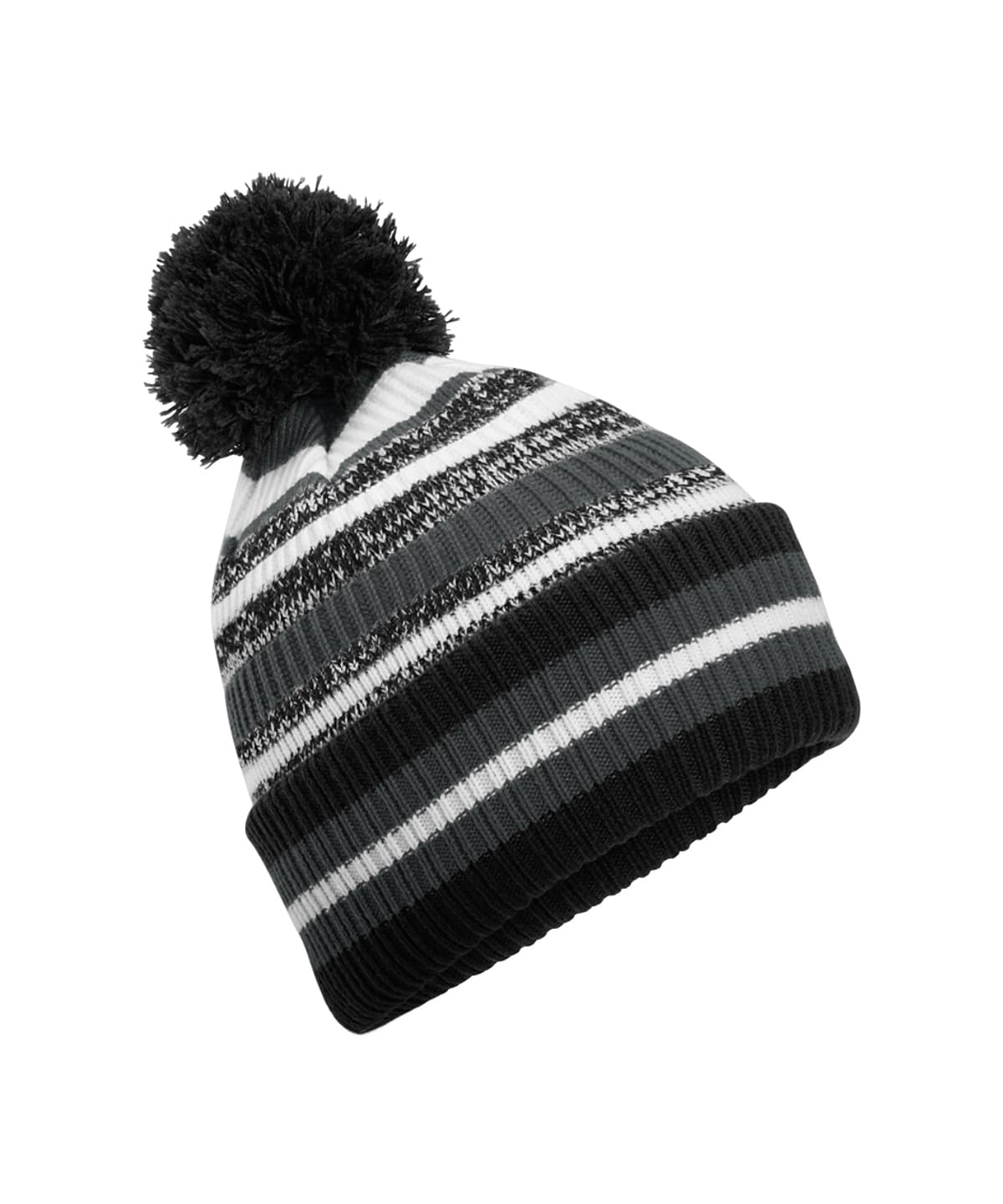 Multi-sport fan beanie — Size One size, Colour Black/Graphite Grey/White