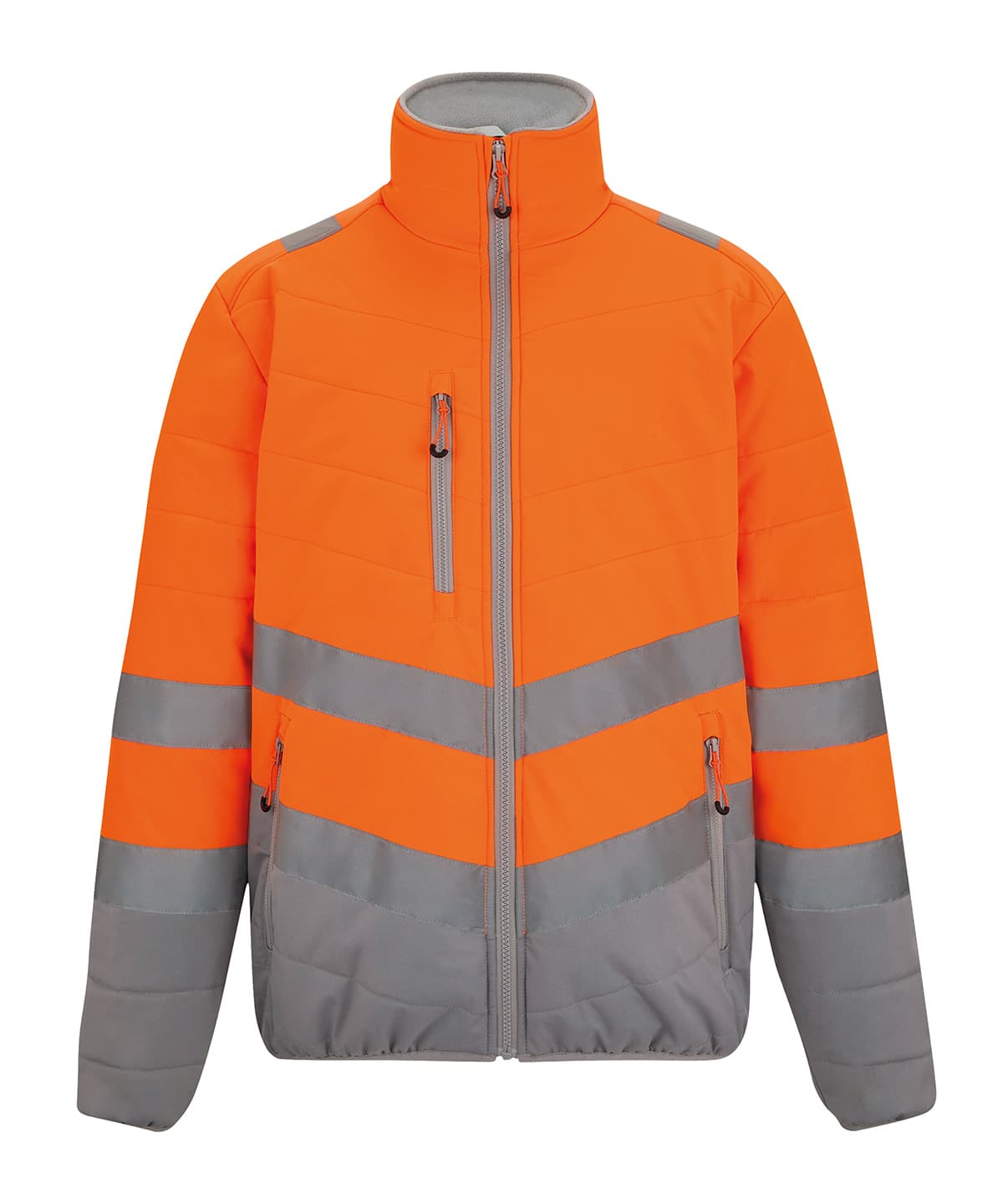 Hi-vis two-tone thermal jacket — Size 2XL, Colour Orange