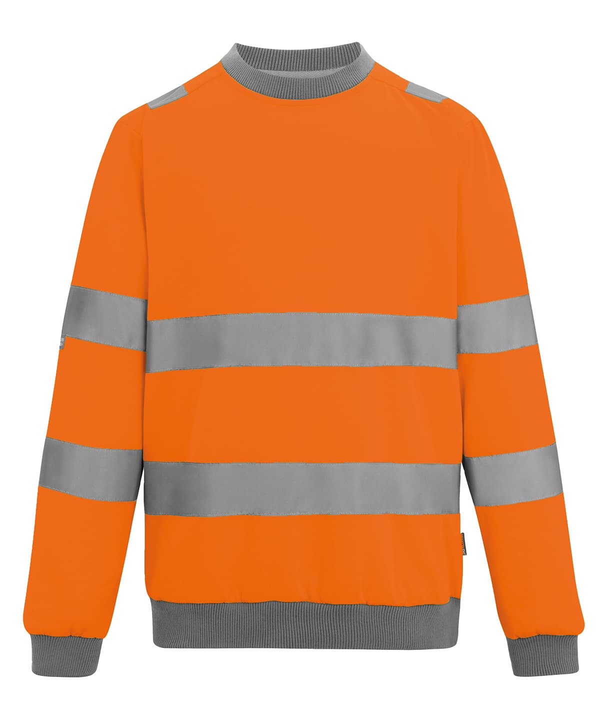 Hi-vis Pro contrast crew neck sweatshirt — Size 2XL, Colour Orange