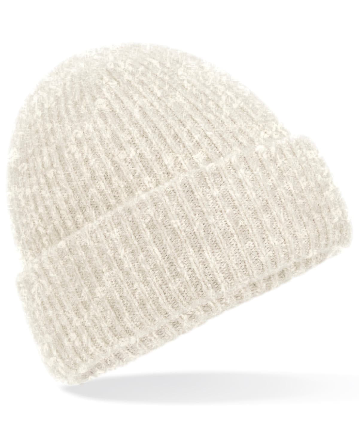 Cosy ribbed beanie — Size One size, Colour Almond Marl