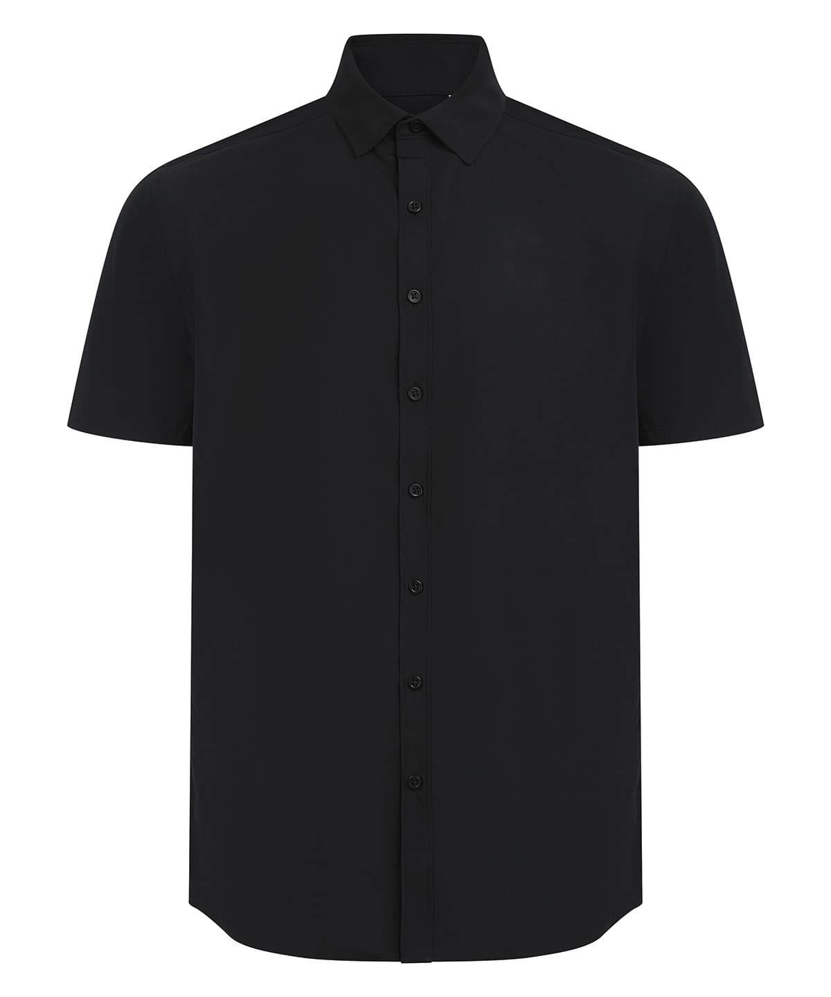 Short sleeve ‘cotton-feel’ Coolplus® shirt — Size 2XL, Colour Black