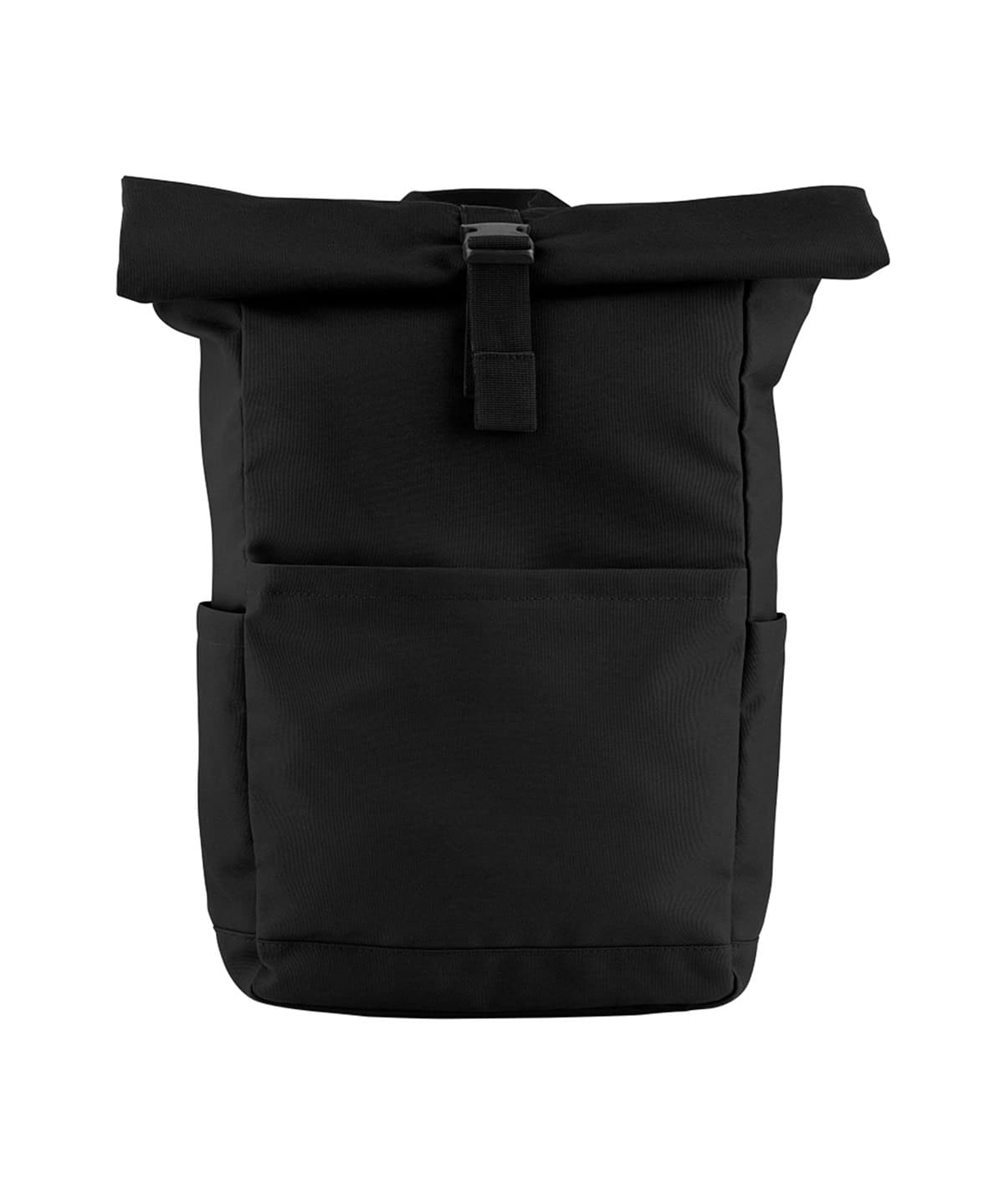 Premium Recycled Roll Top Backpack — Size One size, Colour Black