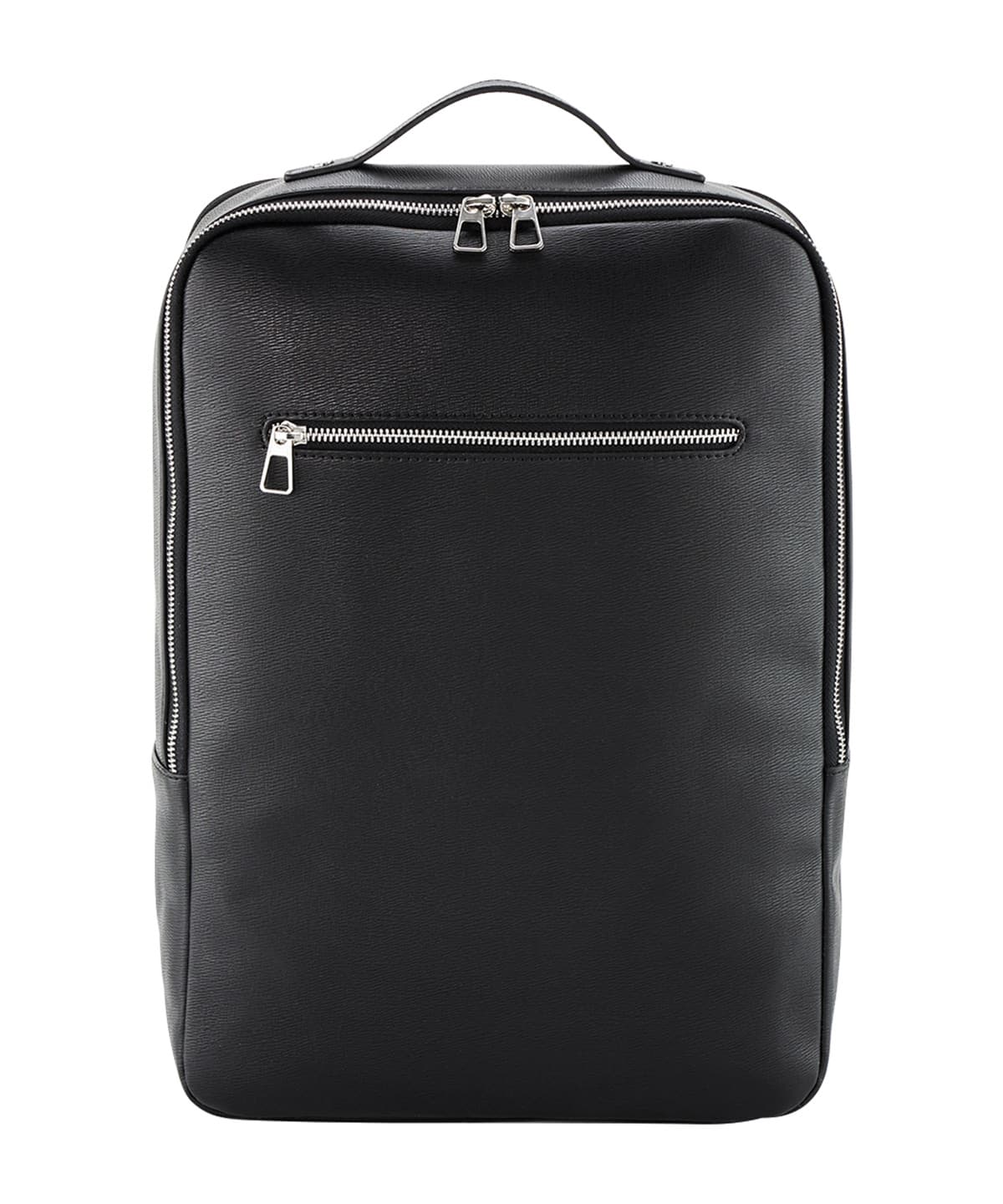 Tailored luxe PU backpack — Size One size, Colour Black
