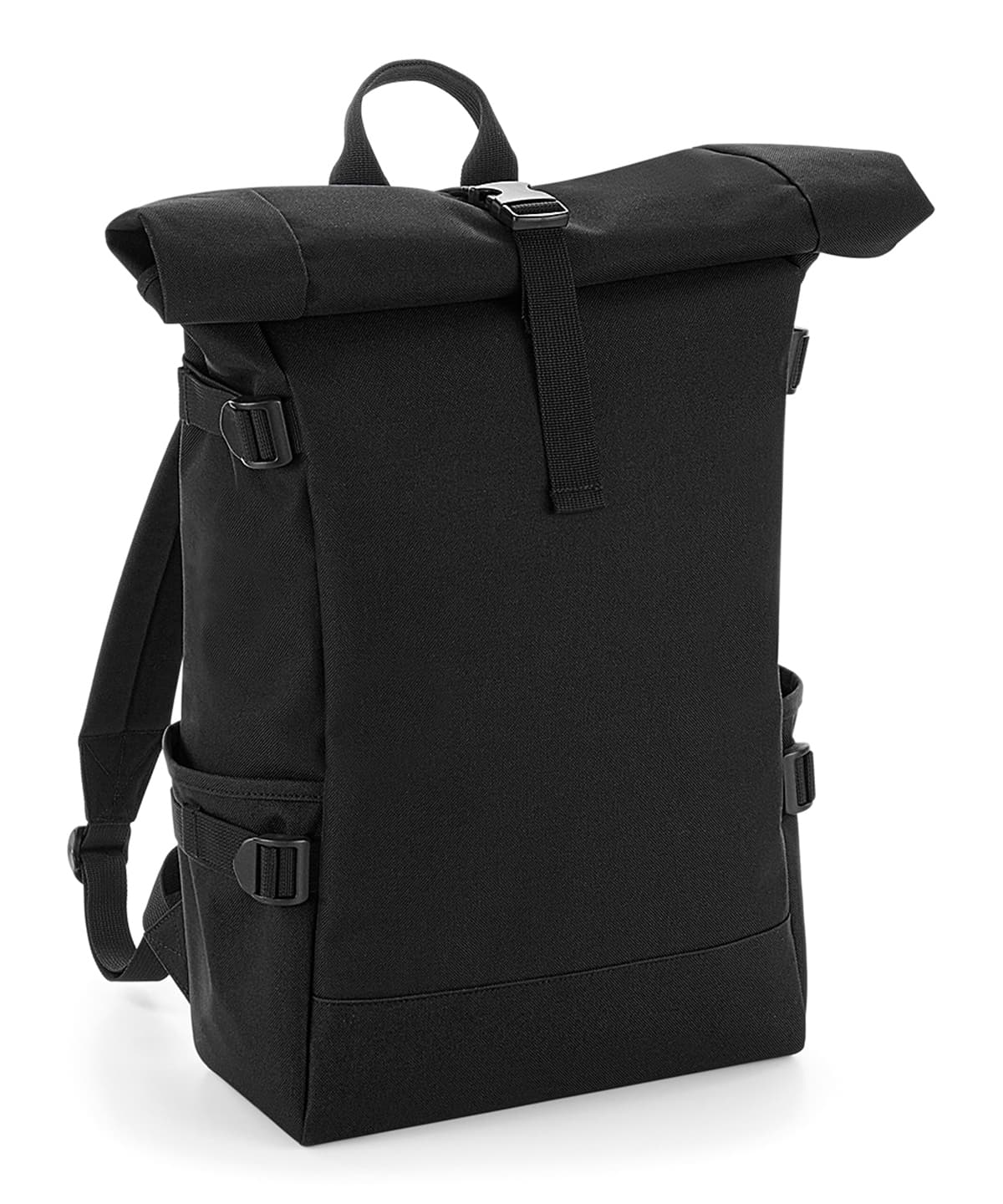 Block roll-top backpack — Size One Size, Colour Black/Black