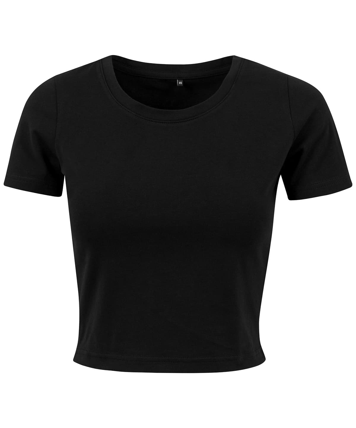 Women's cropped tee — Size L, Colour Black