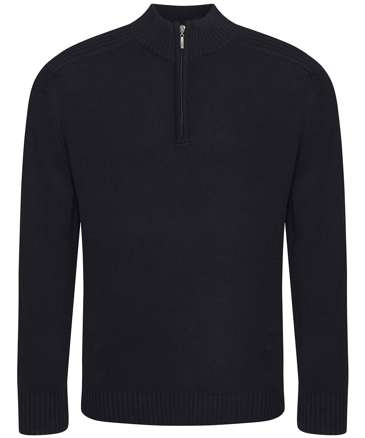 Wakhan ¼ regen zip knit sweater — Size 2XL, Colour Black