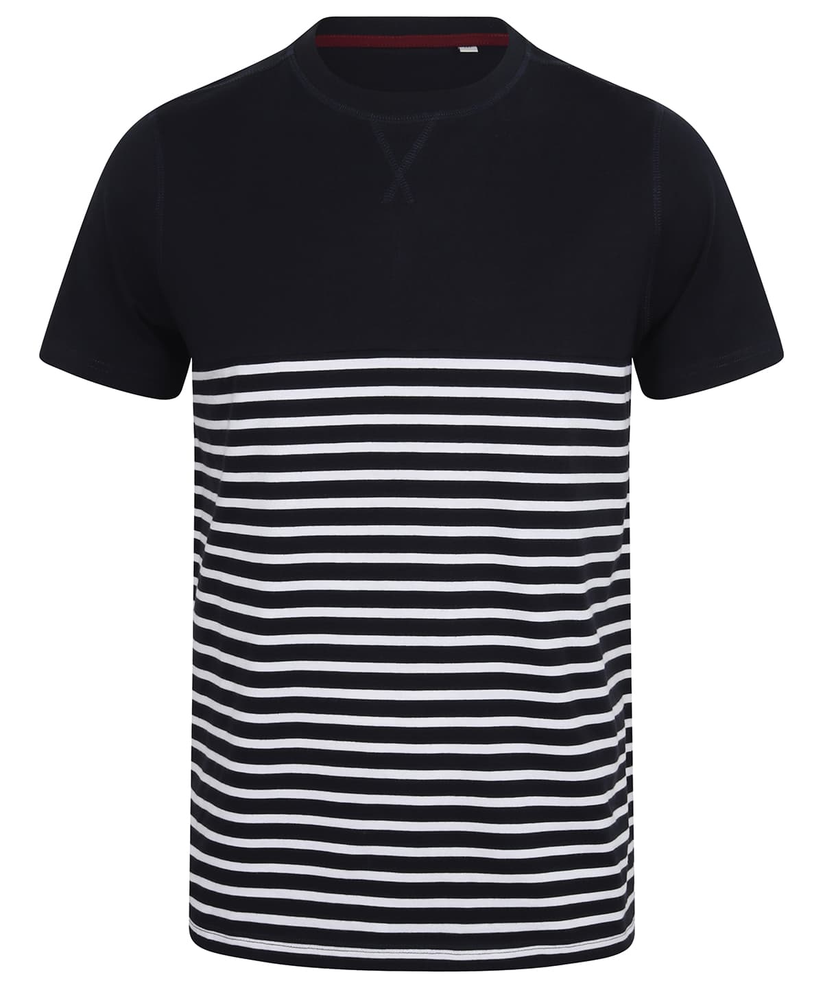 Short-sleeved Breton T — Size 2XL, Colour Navy/White