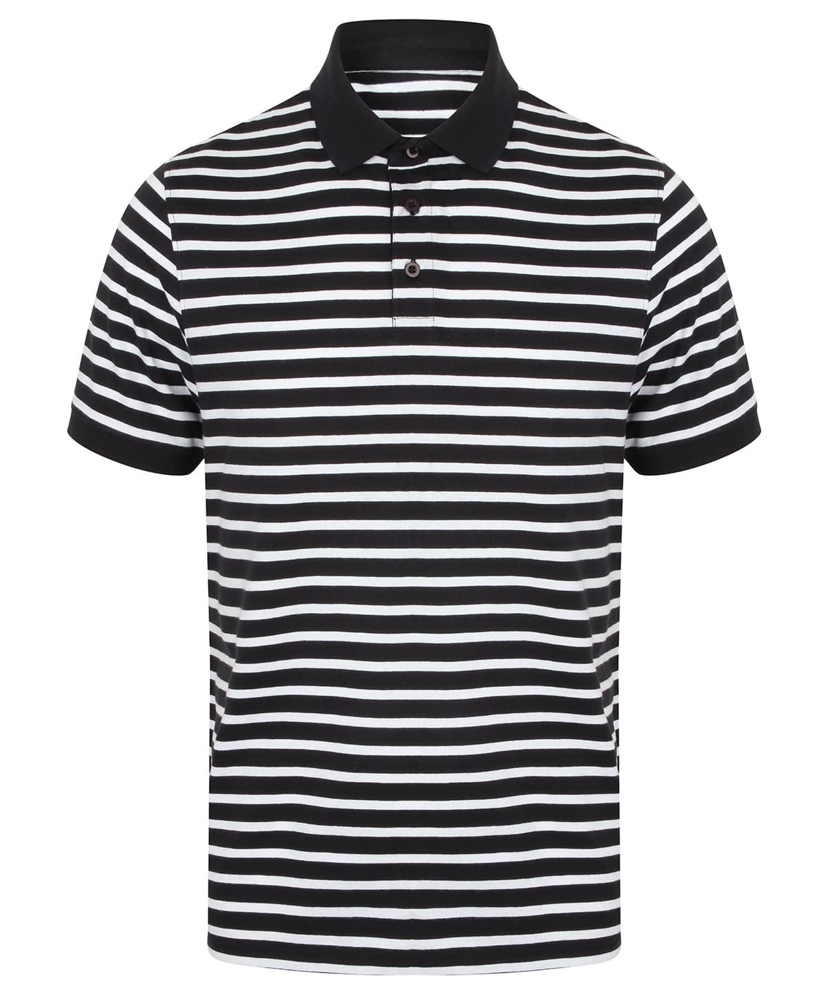 Striped Jersey polo shirt — Size 2XL, Colour Navy/White