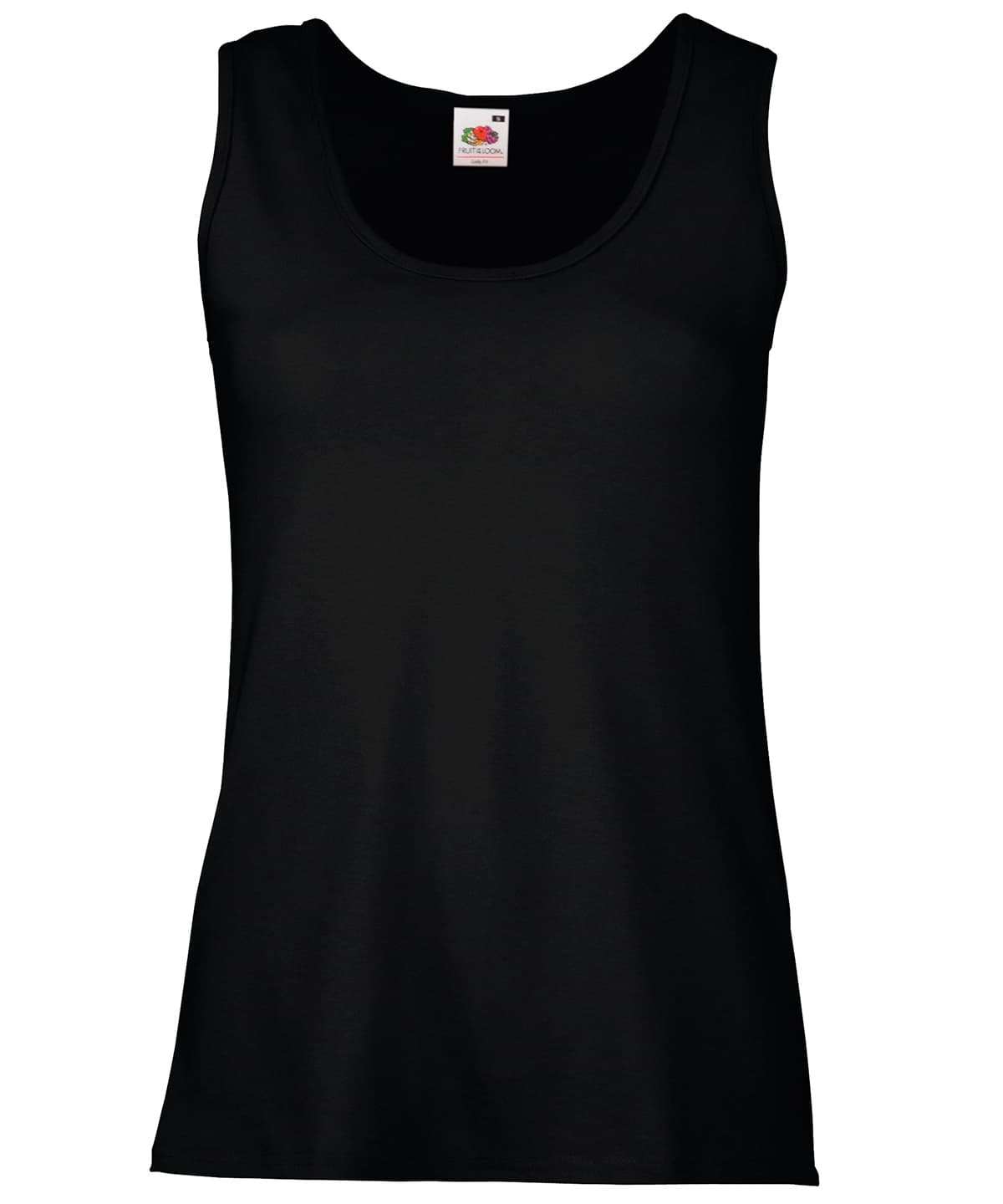 Women's valueweight vest — Size 2XL, Colour Black