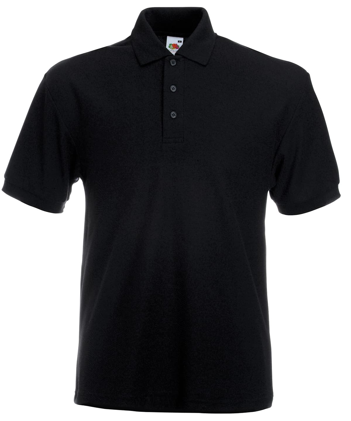 Heavyweight 65/35 polo — Size 2XL, Colour Black*