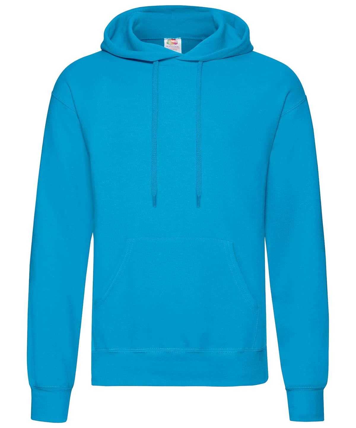 Classic 80/20 hooded sweatshirt — Size 2XL, Colour Azure Blue