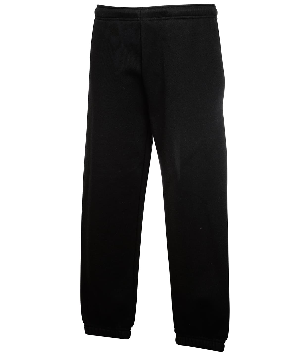 Kids classic elasticated cuff jog pants — Size 1213, Colour Black