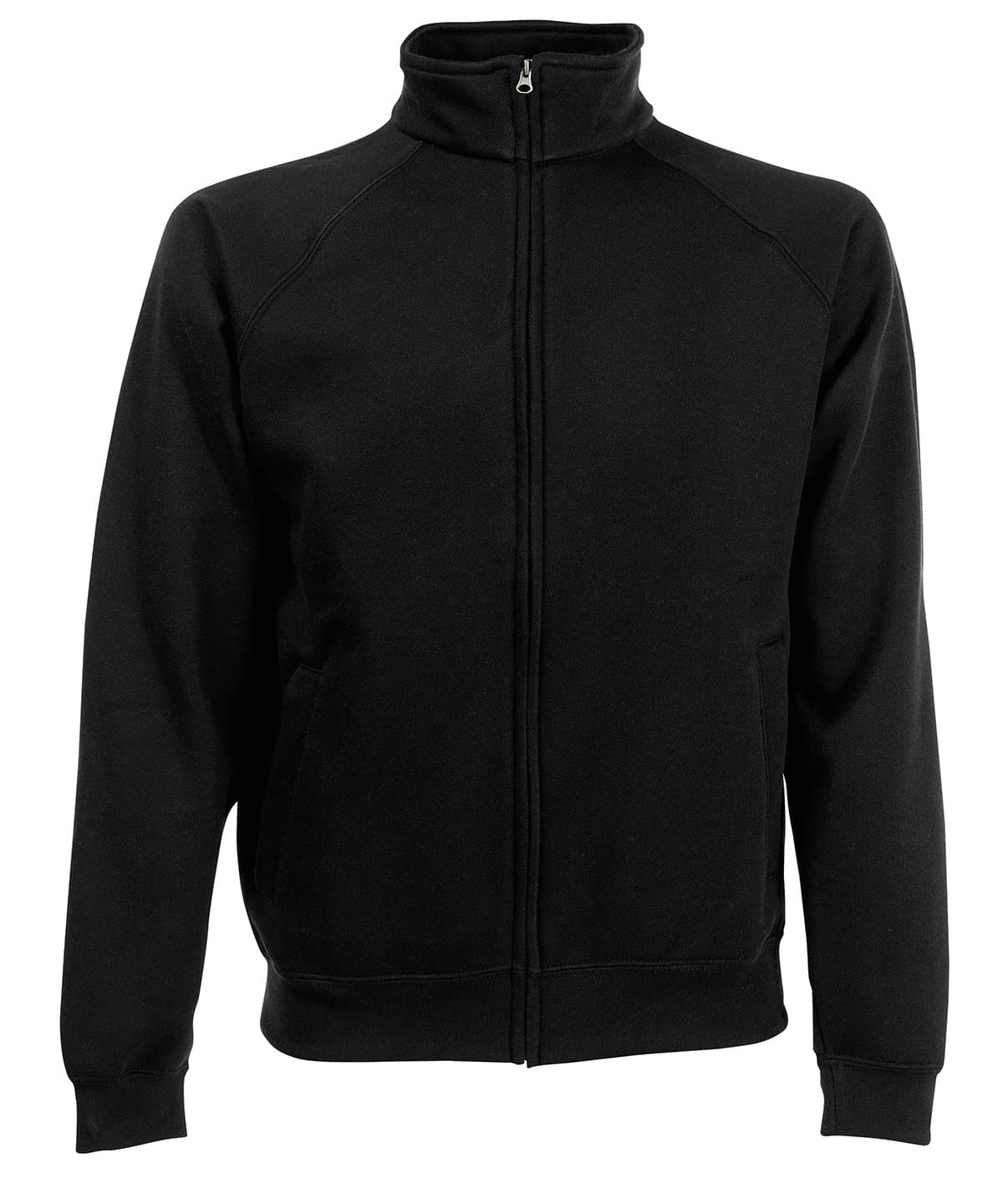 Premium 70/30 sweatshirt jacket — Size 2XL, Colour Black