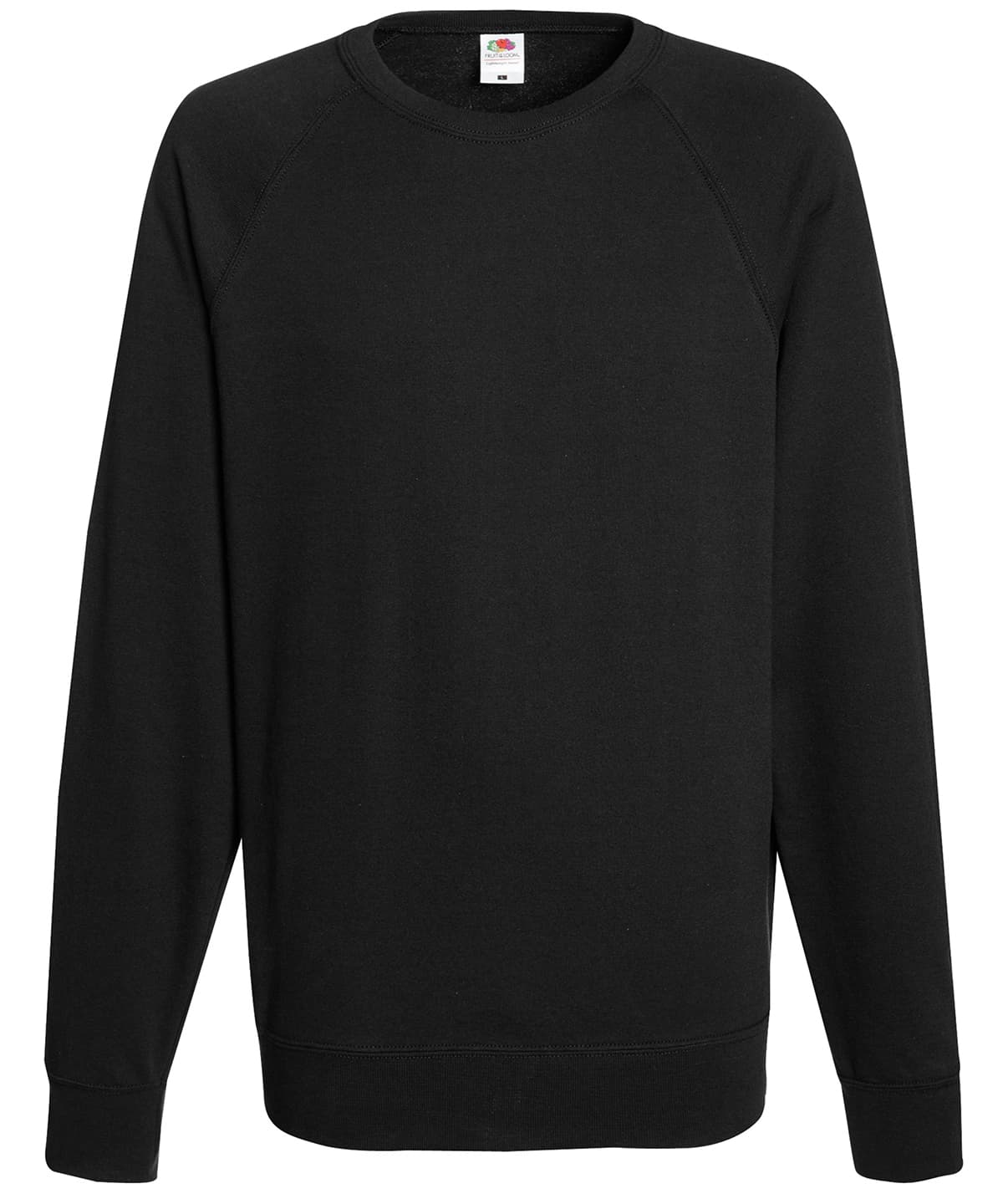 Lightweight raglan sweatshirt — Size 2XL, Colour Black
