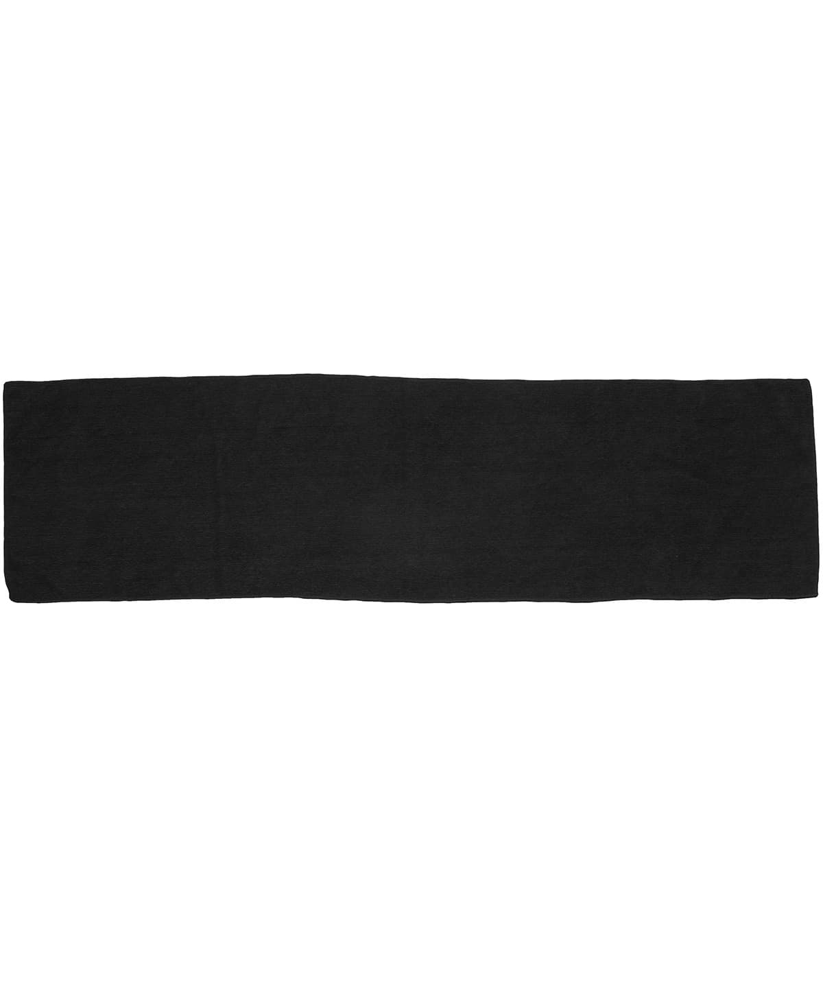 Microfibre sports towel — Size One Size, Colour Black