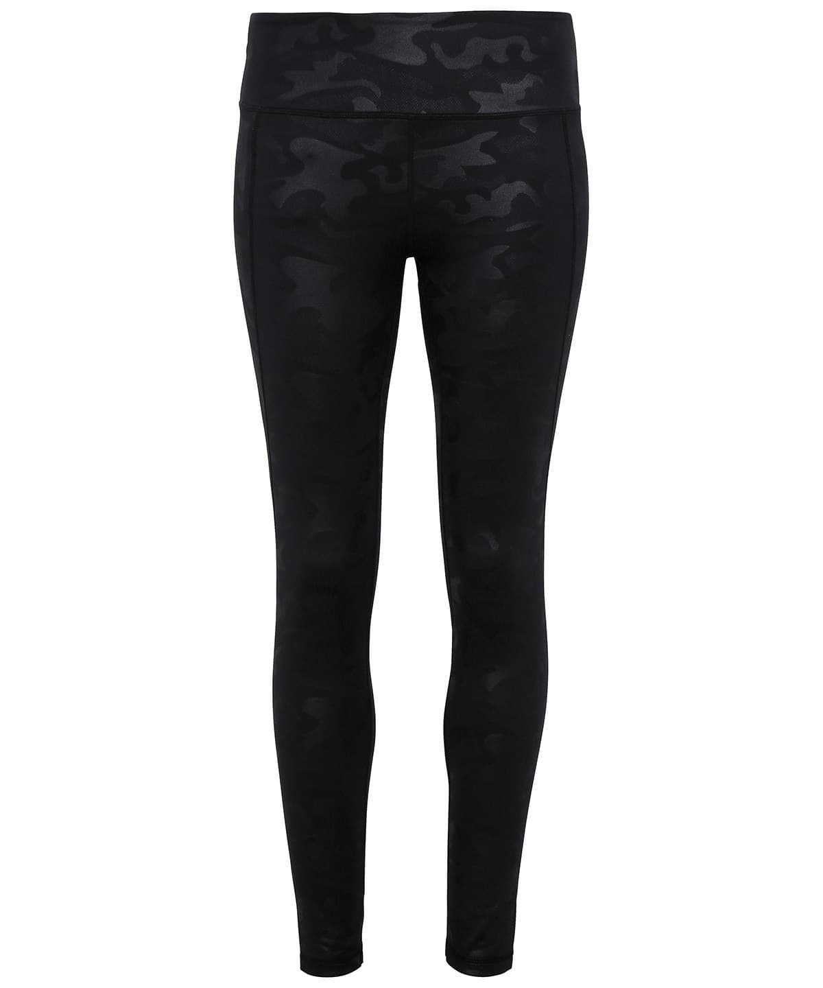 Women's TriDri® performance camo leggings full-length — Size L, Colour Black Camo