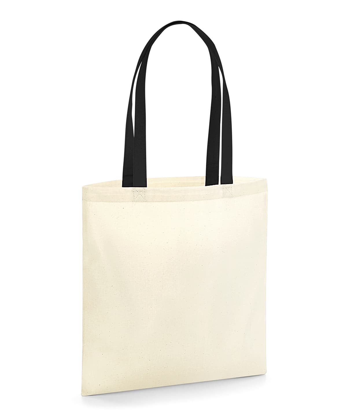 EarthAware® organic bag for life - contrast handles — Size One Size, Colour Natural/Black